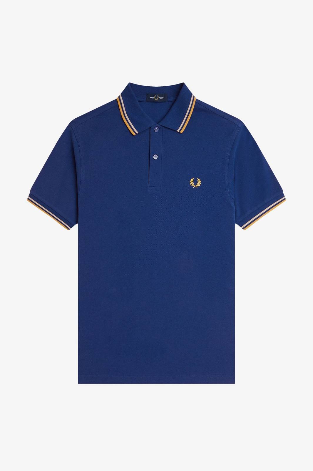 FRED PERRY Slim Fit Short Sleeve Polo Man blue