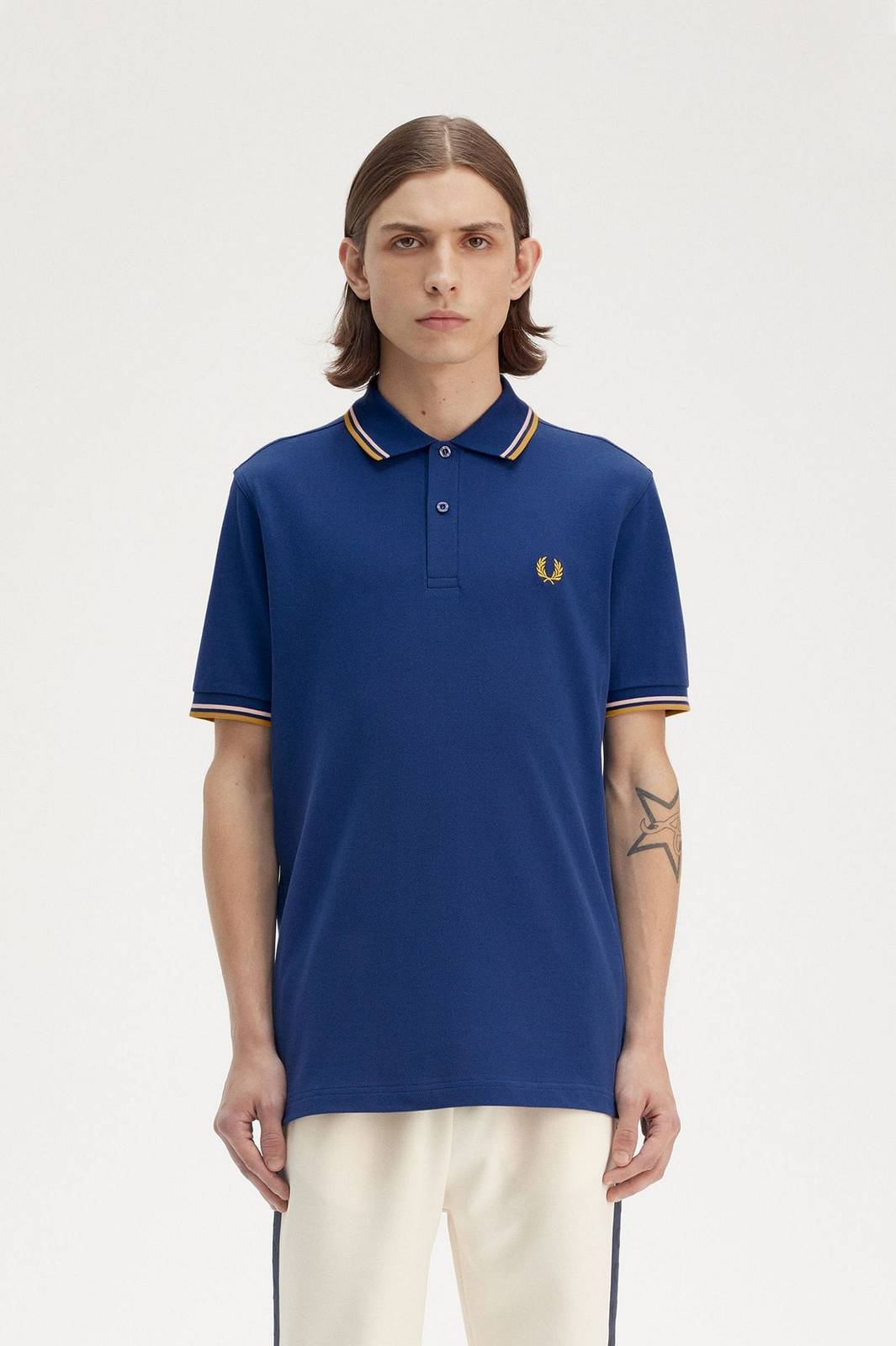 FRED PERRY Slim Fit Short Sleeve Polo Man blue Photo 2