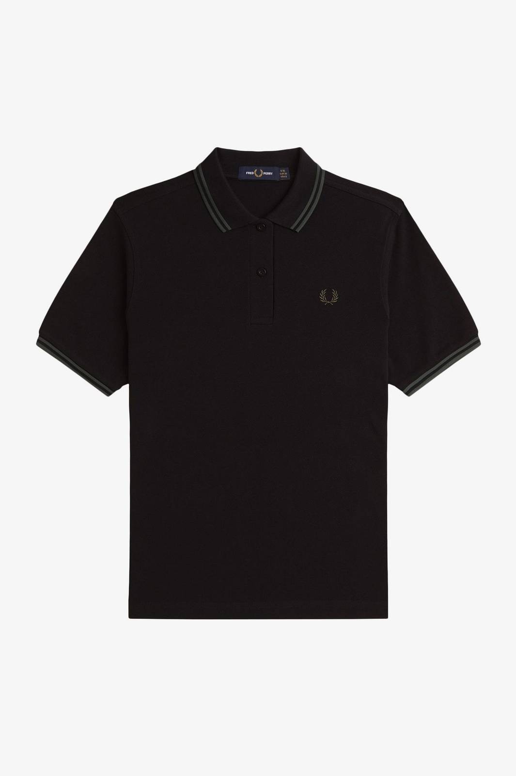 FRED PERRY Slim Fit Short Sleeve Polo Man black