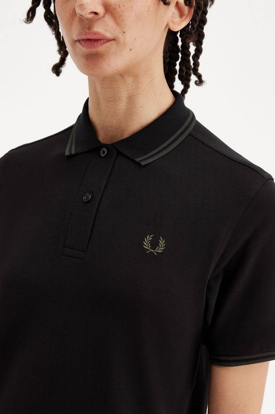 FRED PERRY Slim Fit Short Sleeve Polo Man black Photo 3