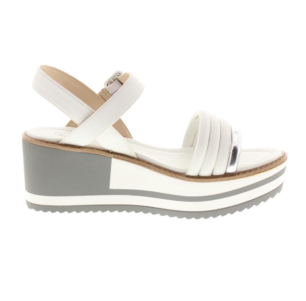 GAUDI� caroline white Shoes wedge platform woman sandal