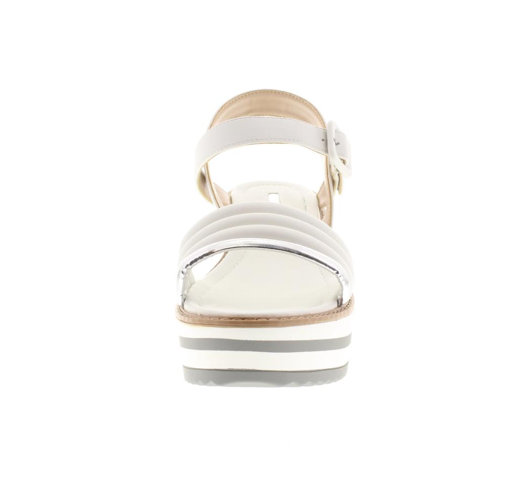 GAUDI� caroline white Shoes wedge platform woman sandal