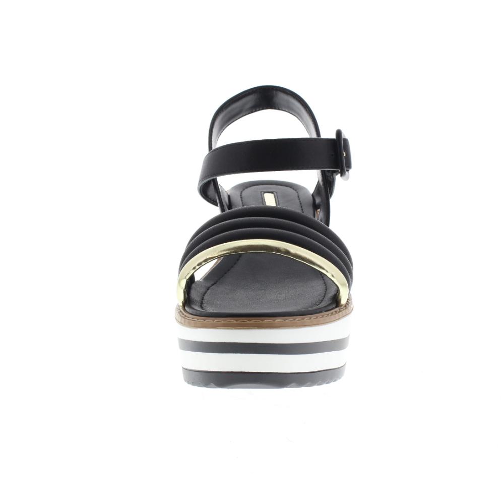 GAUDI� caroline black Shoes wedge platform woman sandal