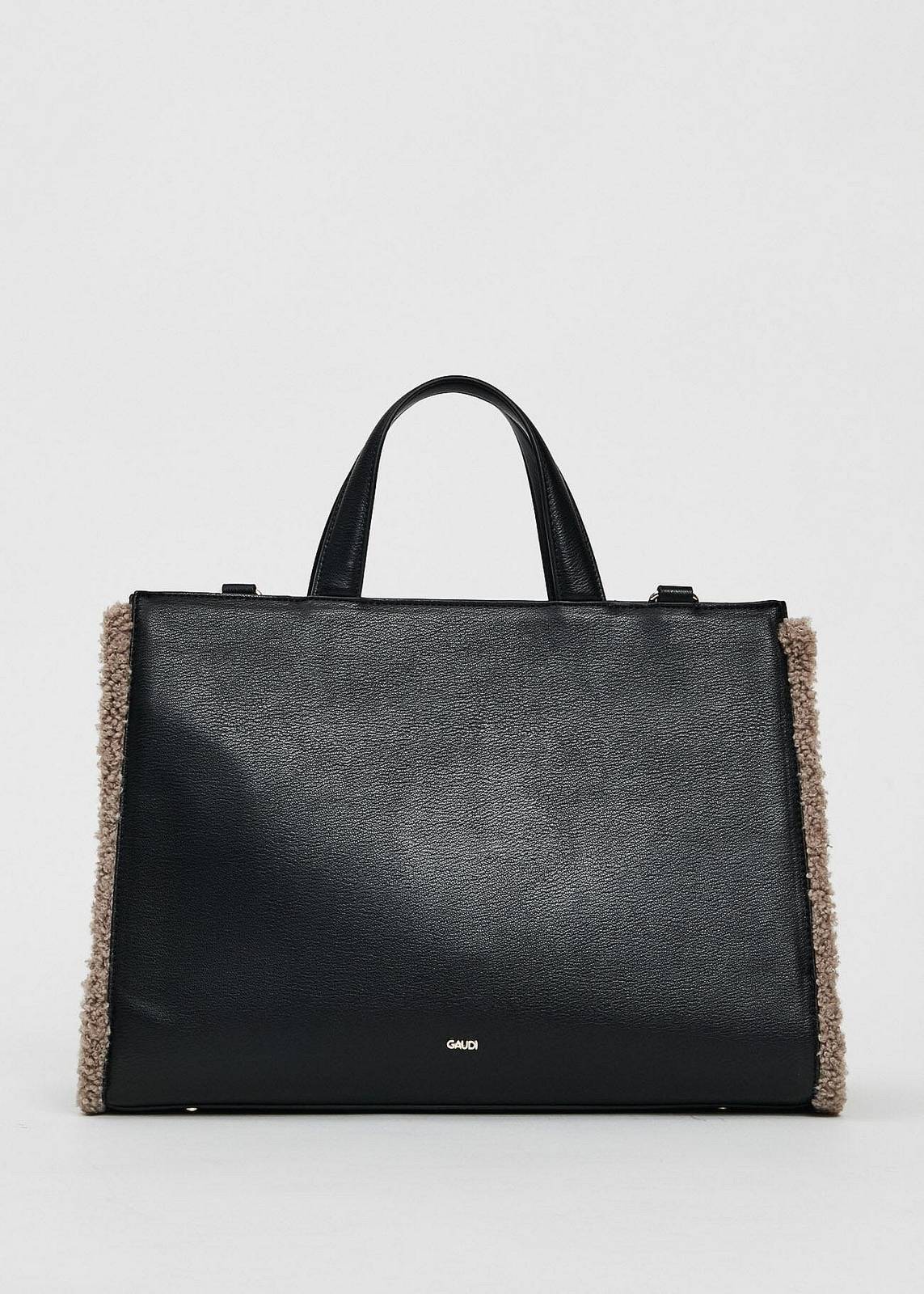 Shoes Bags Scarpe GaudÃ GAUDI' Emily Fur Handbag Black Borse A