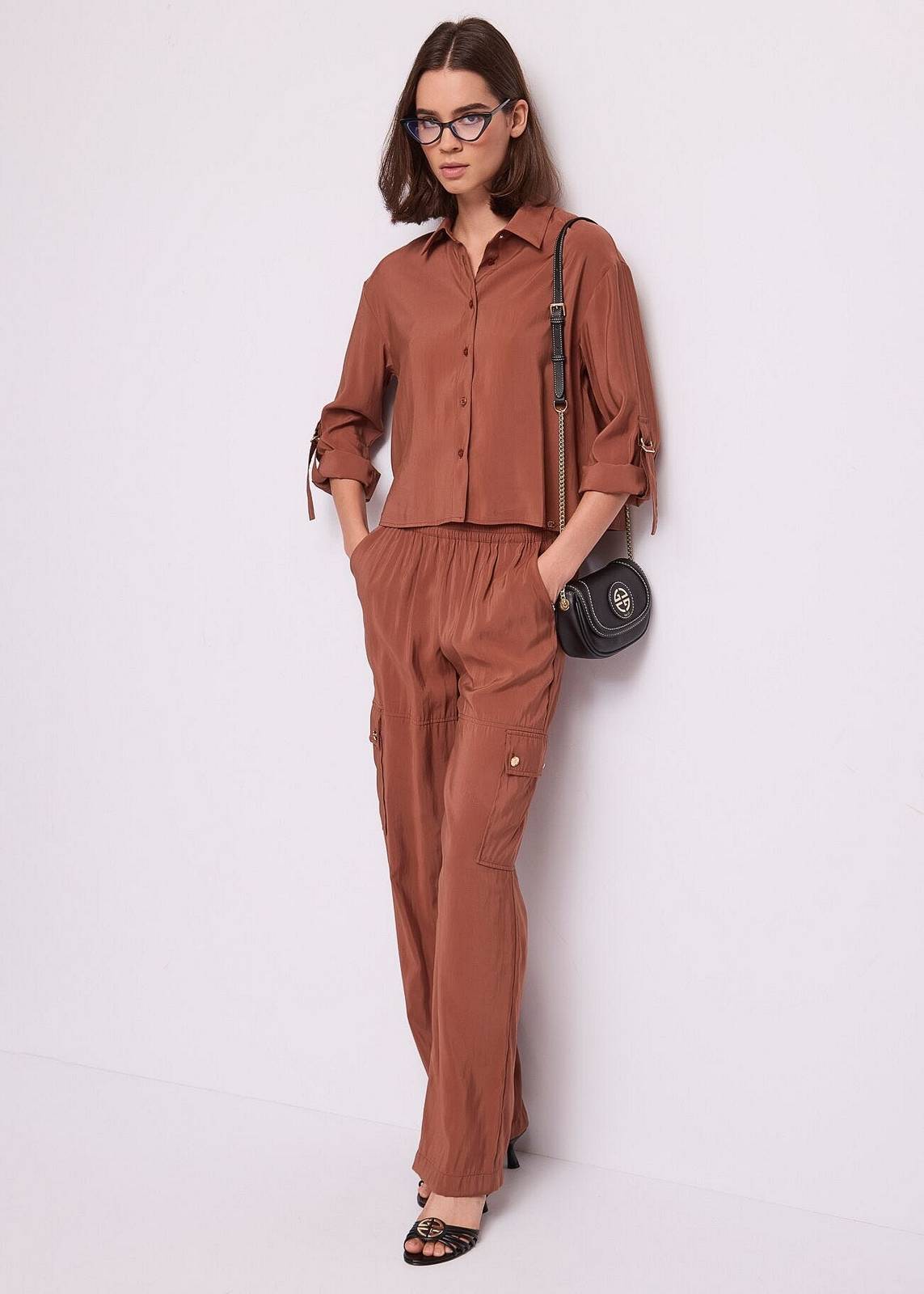 GAUDI' Chemise 3/4 Femme marron Photo 4