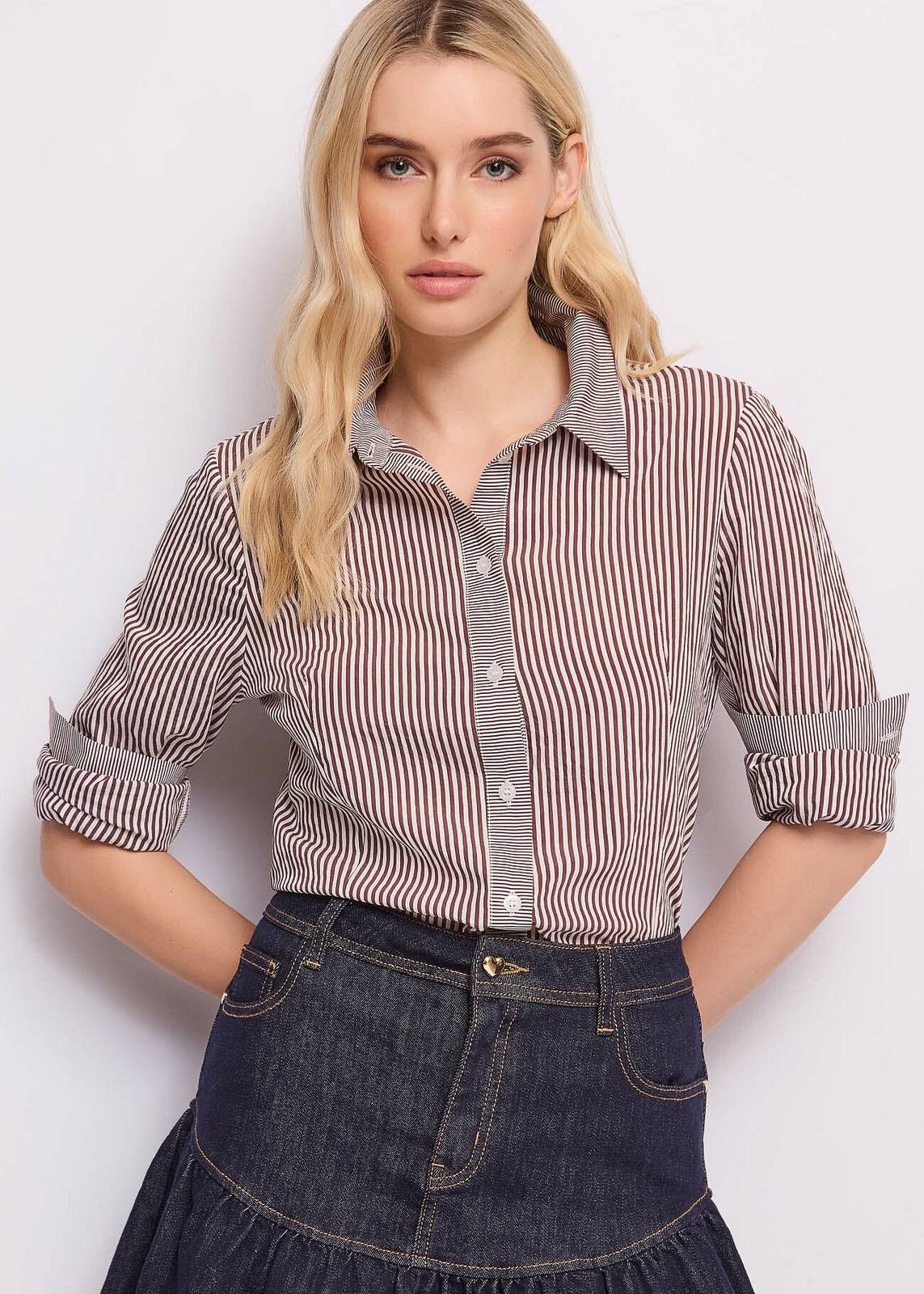 GAUDI' Chemise ML Femme multicolor