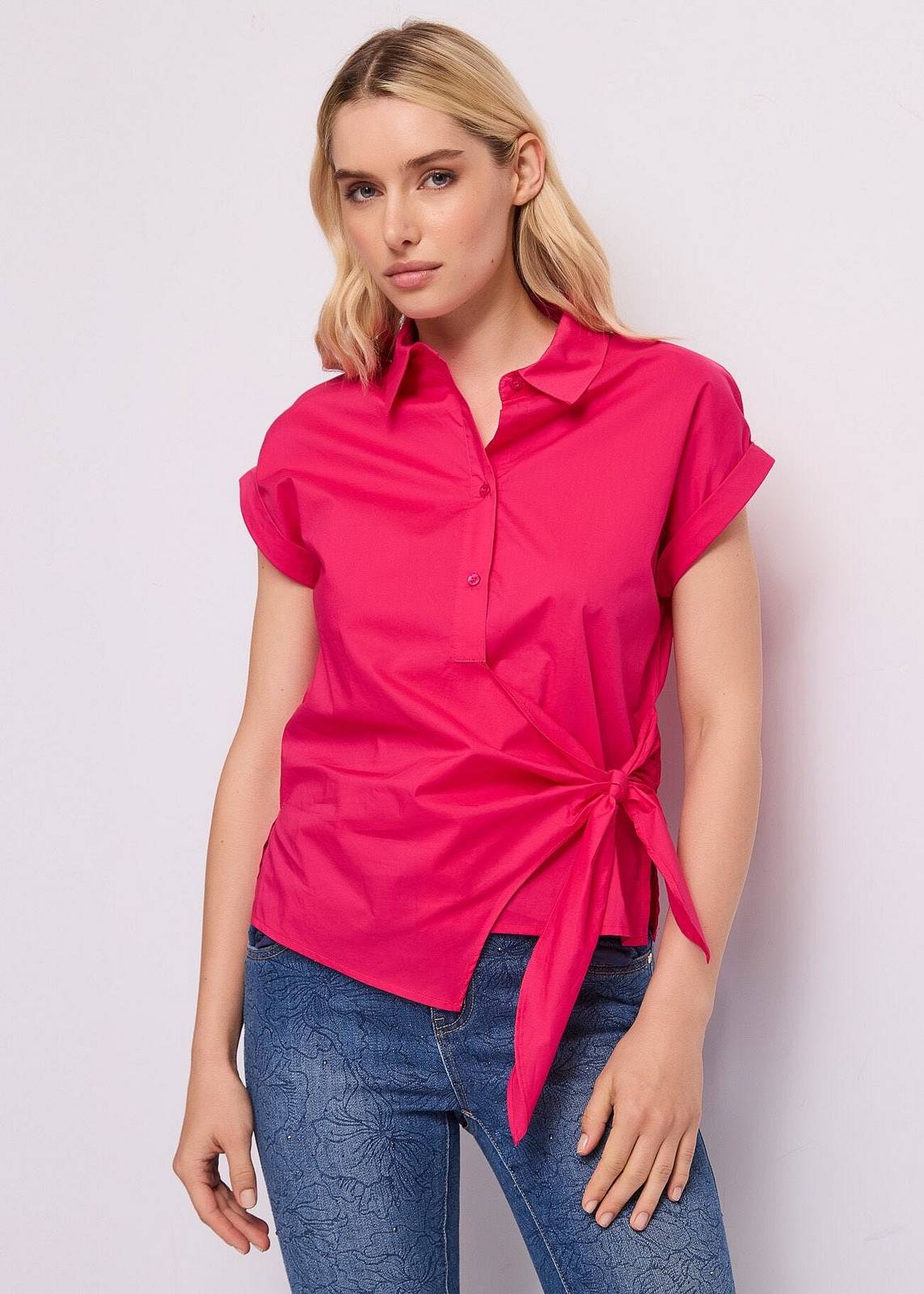GAUDI' Chemise MC Femme fuchsia