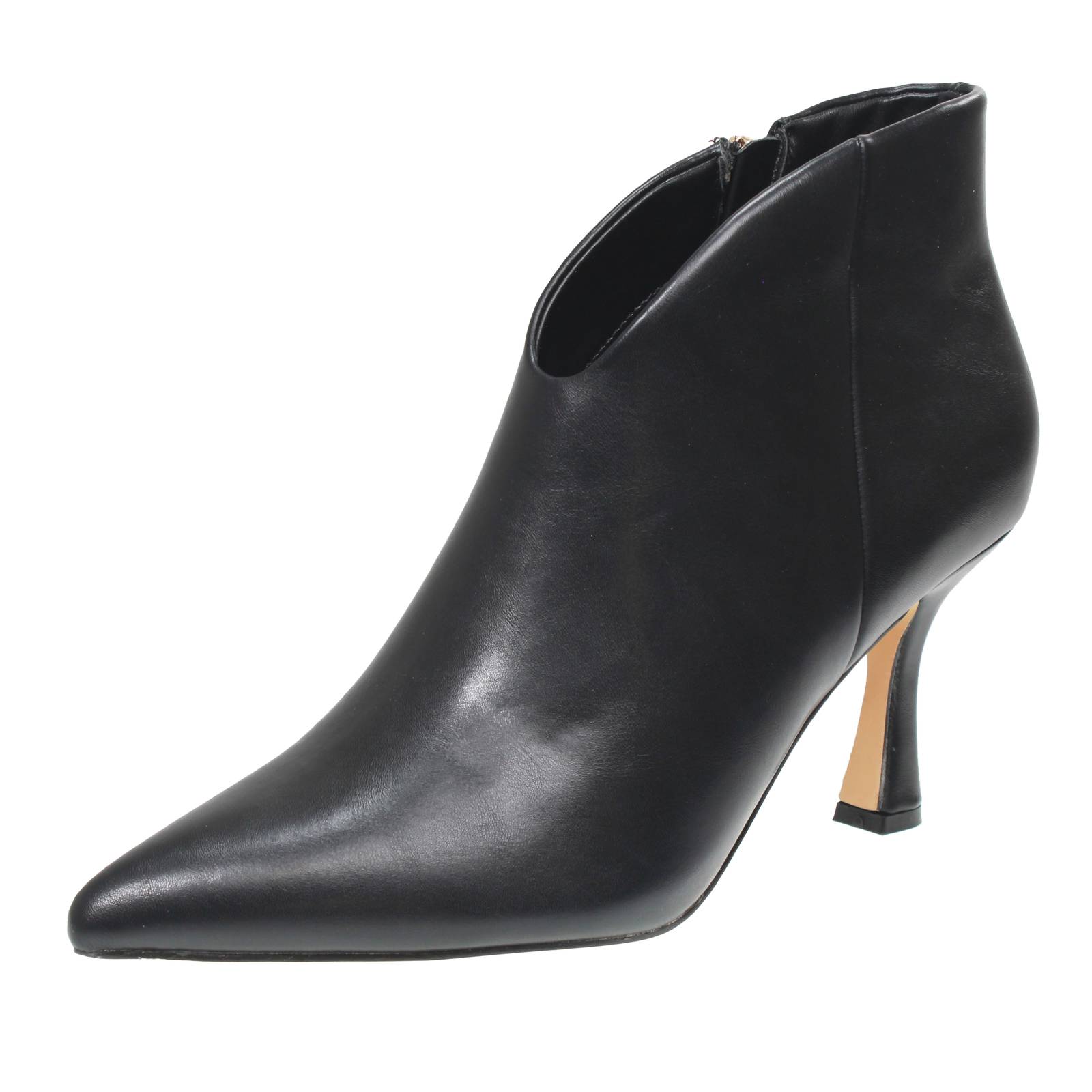 GOLD & GOLD Tronchetti con cerniera e tacco alto Donna nero