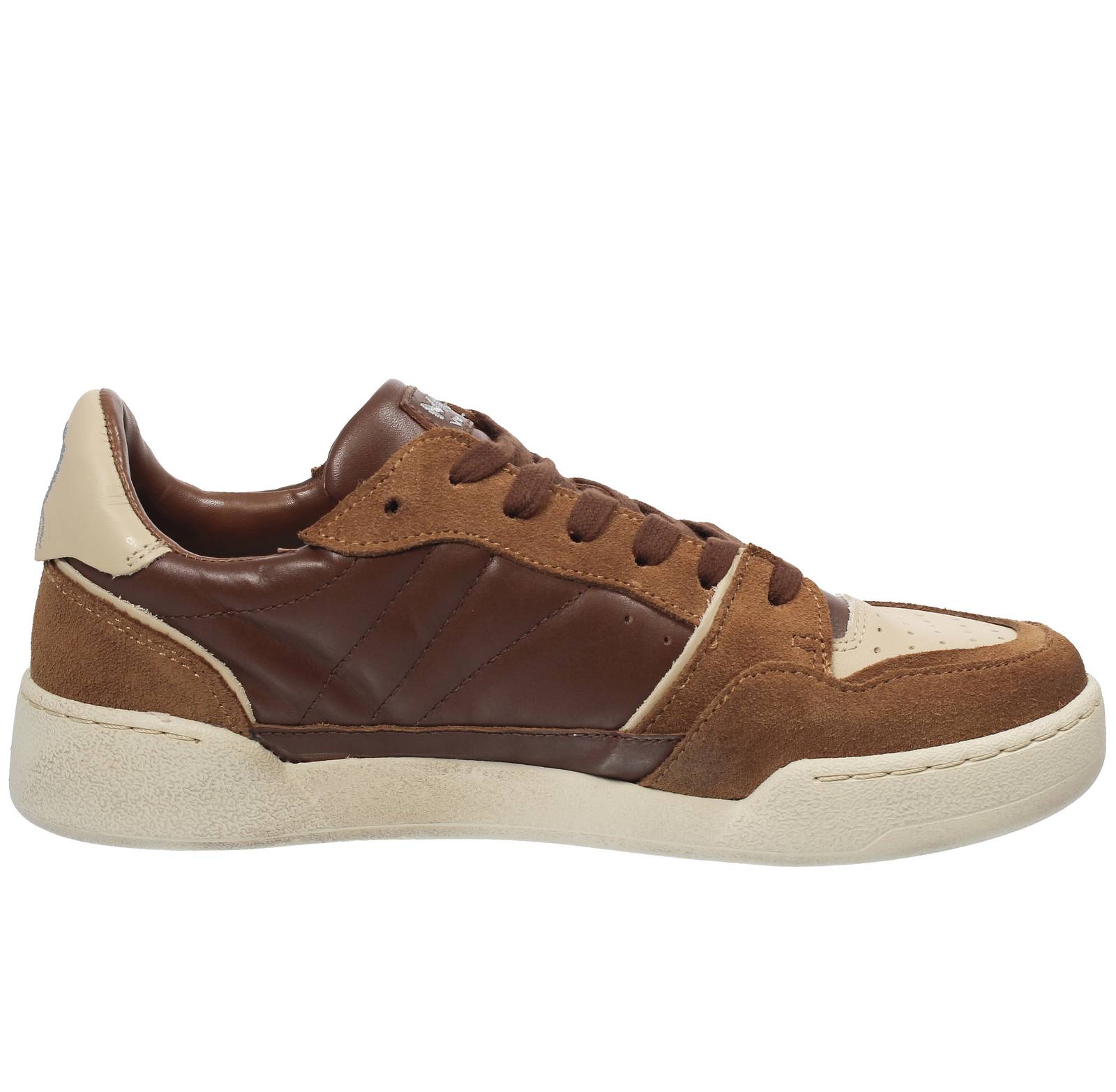 GALIZIO TORRESI Bango - Sneakers basses en cuir et daim Homme marron Photo 2
