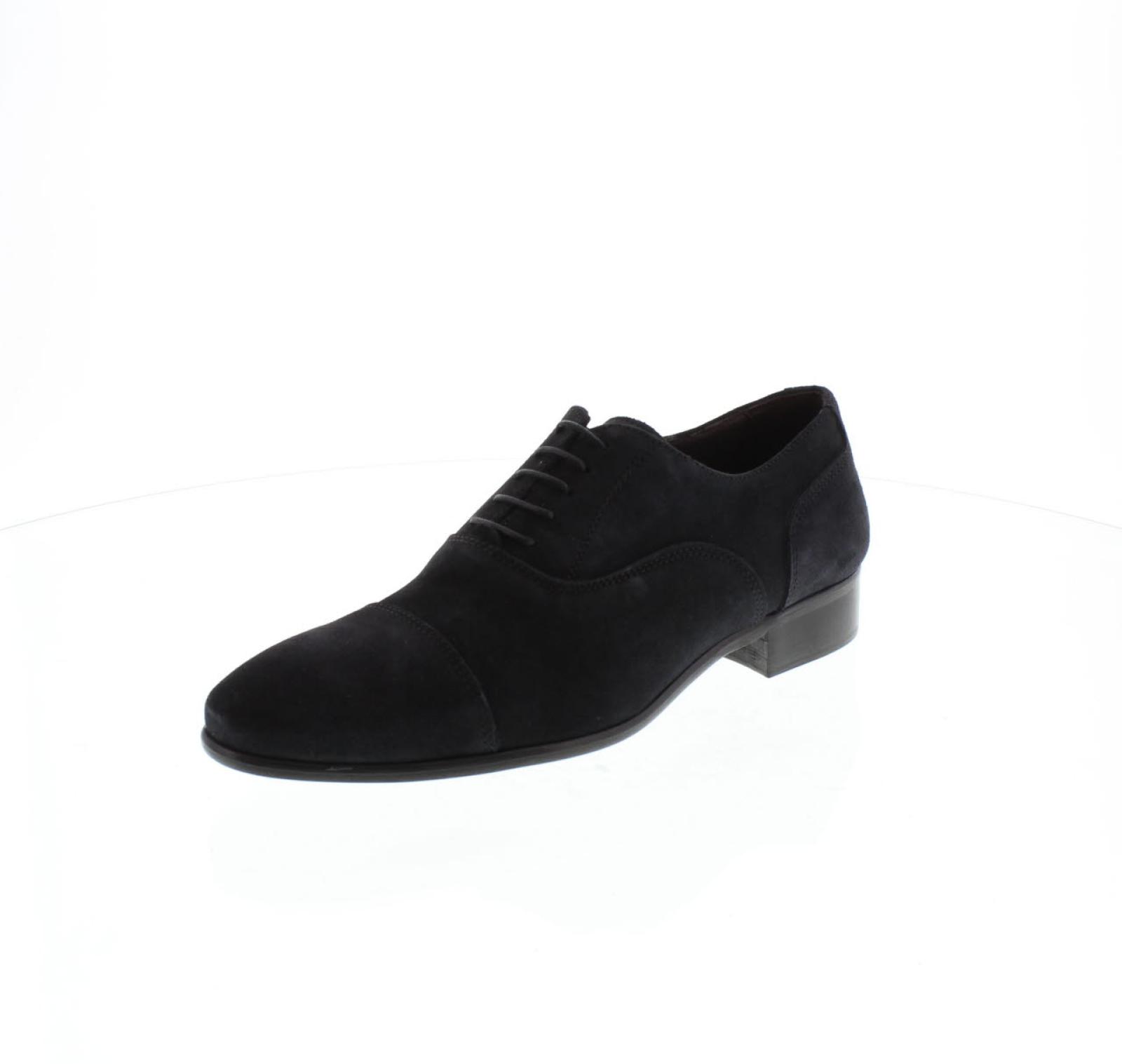 Cesare Augusto Camoscio Blu - Taglia 44 Scarpe Uomo Stringate Classiche - Foto 1 di 3