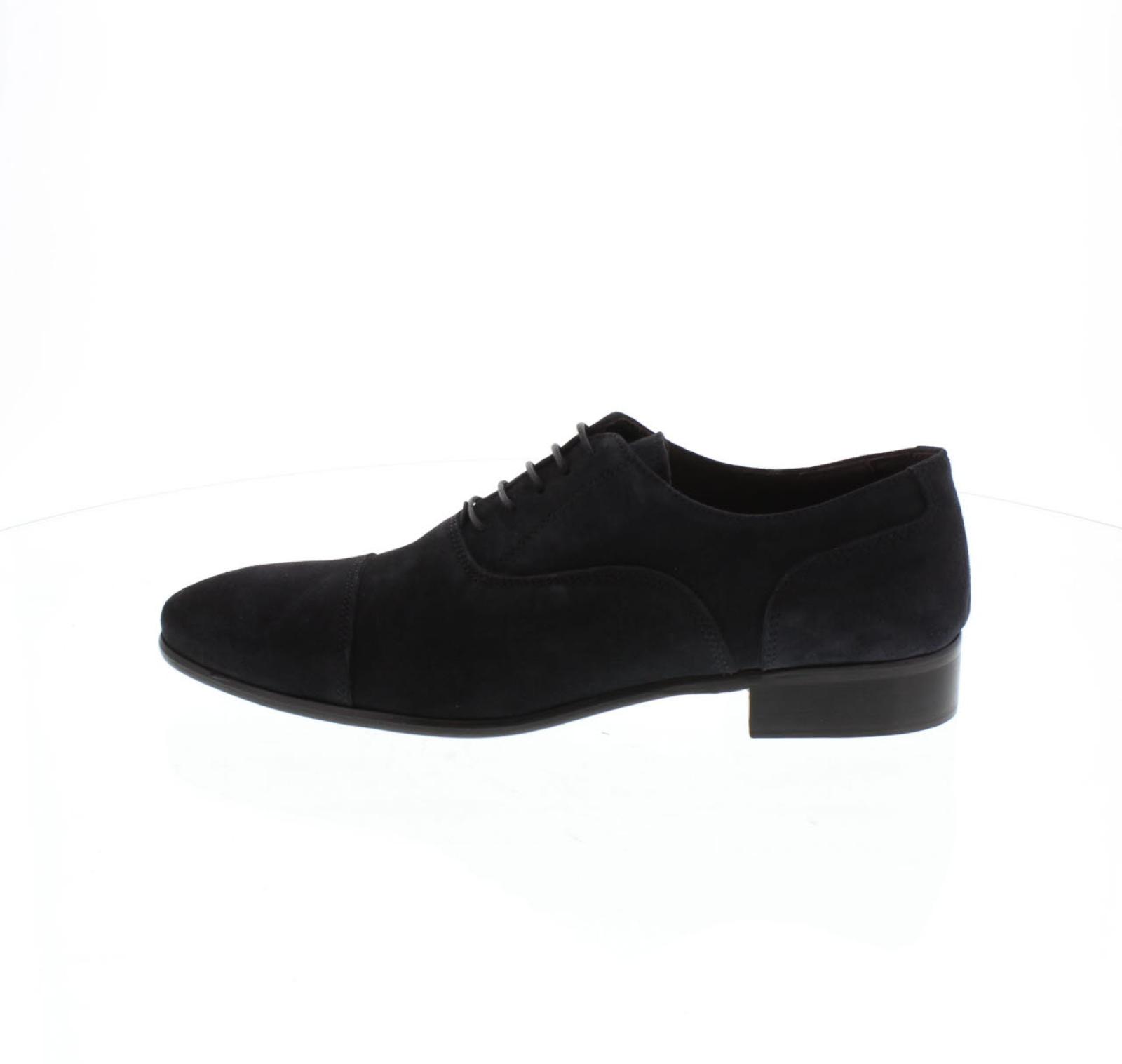 Cesare Augusto Camoscio Blu - Taglia 44 Scarpe Uomo Stringate Classiche - Foto 3 di 3