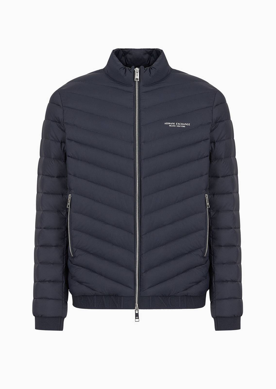 ARMANI EXCHANGE Veste Vera Feather en nylon matelassé Homme bleu