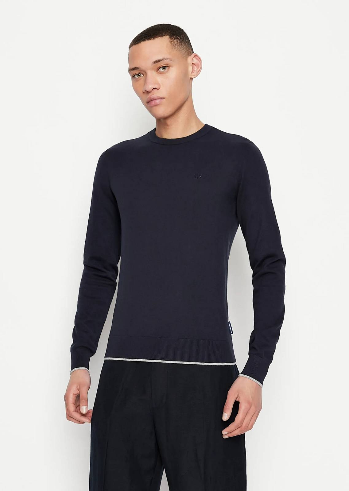 ARMANI EXCHANGE Pullover - Pull à col ras du cou Homme bleu Photo 2