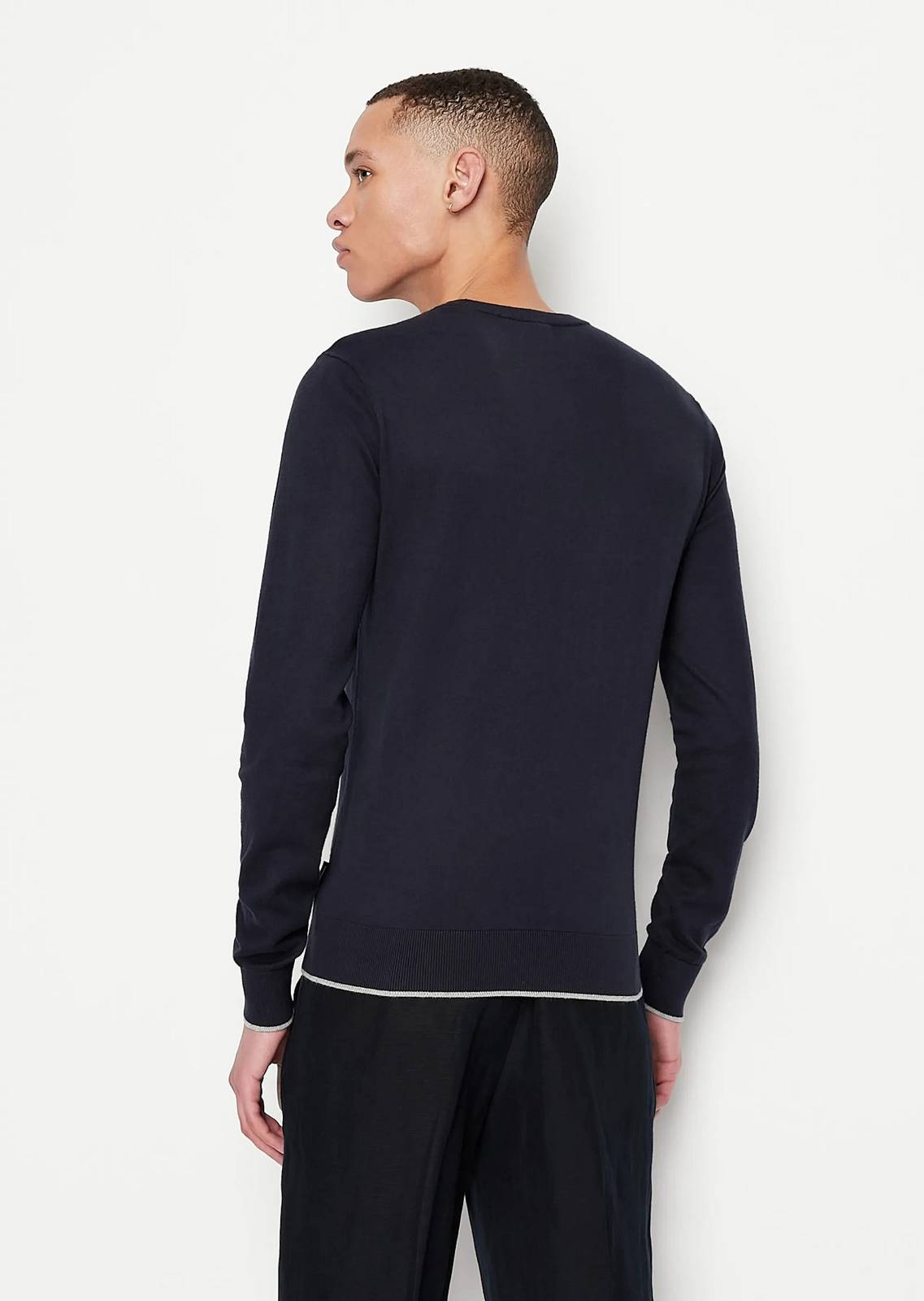 ARMANI EXCHANGE Pullover - Pull à col ras du cou Homme bleu Photo 3