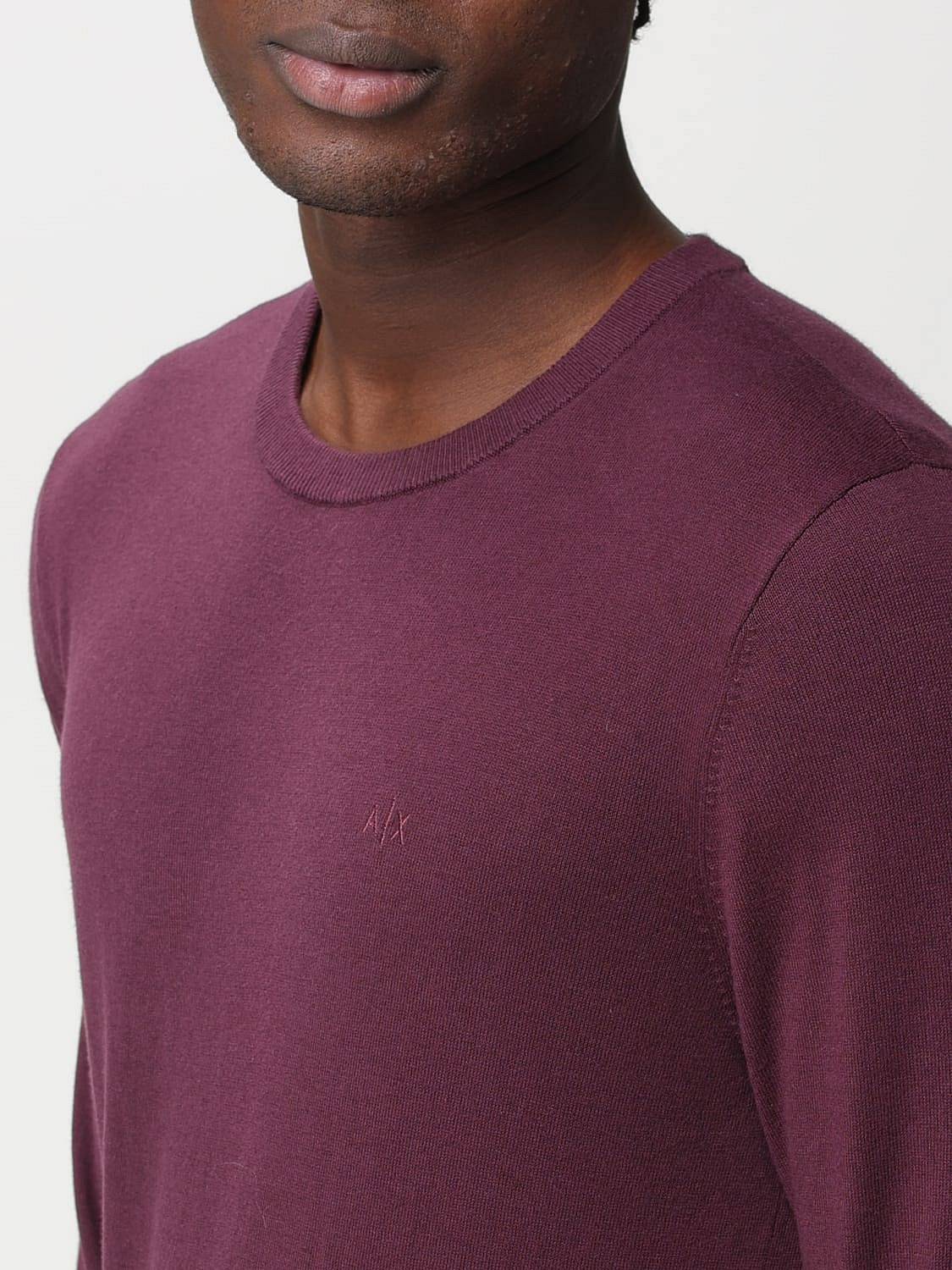 ARMANI EXCHANGE Pullover - Pull à col ras du cou Homme bordeaux Photo 2