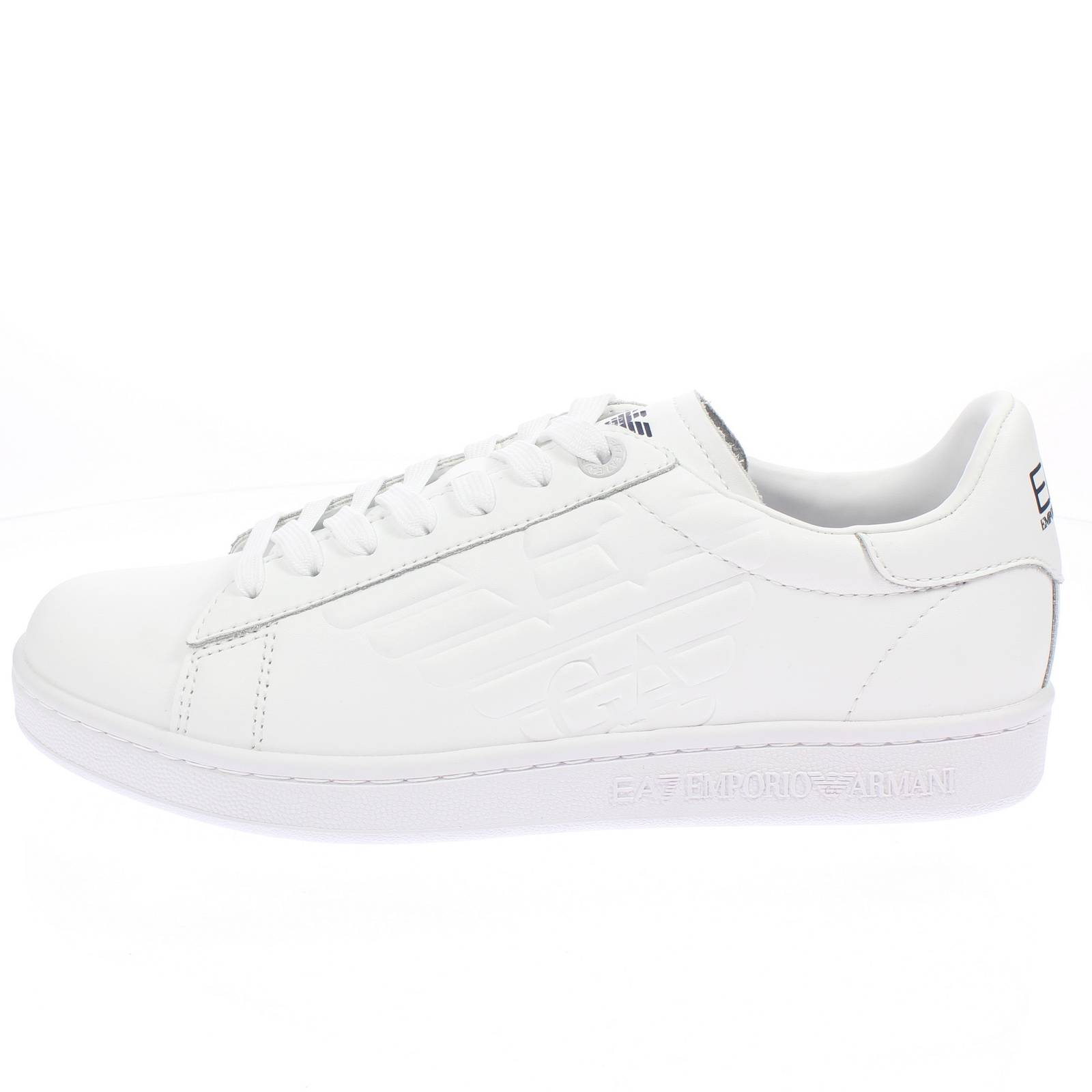 EA7 EMPORIO ARMANI Action Entraîneur en cuir Homme blanc Photo 3