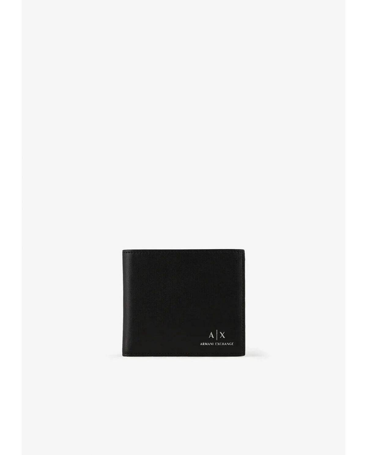 ARMANI EXCHANGE bifold avec carte de crédit Homme noir
