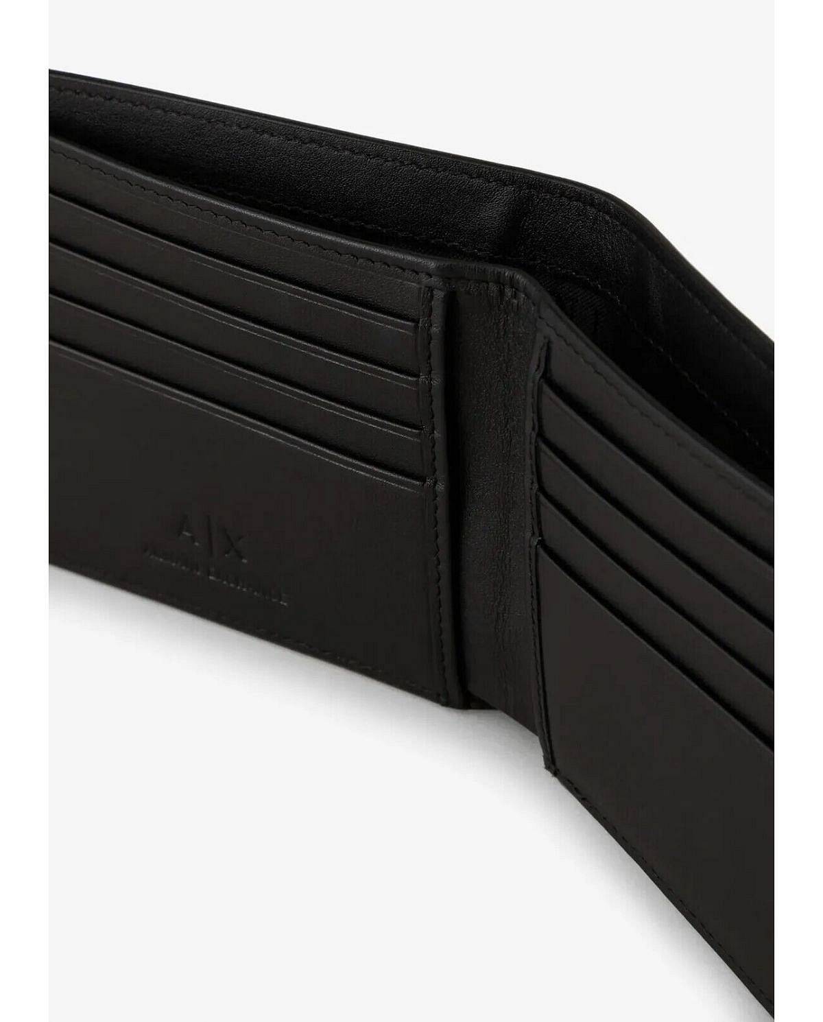 ARMANI EXCHANGE bifold avec carte de crédit Homme noir Photo 2