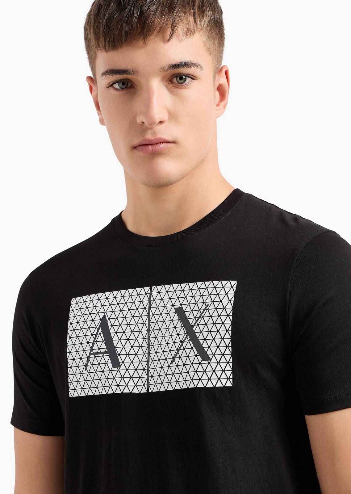 ARMANI EXCHANGE T-Shirt à manches courtes avec impression du logo Homme noir Photo 4