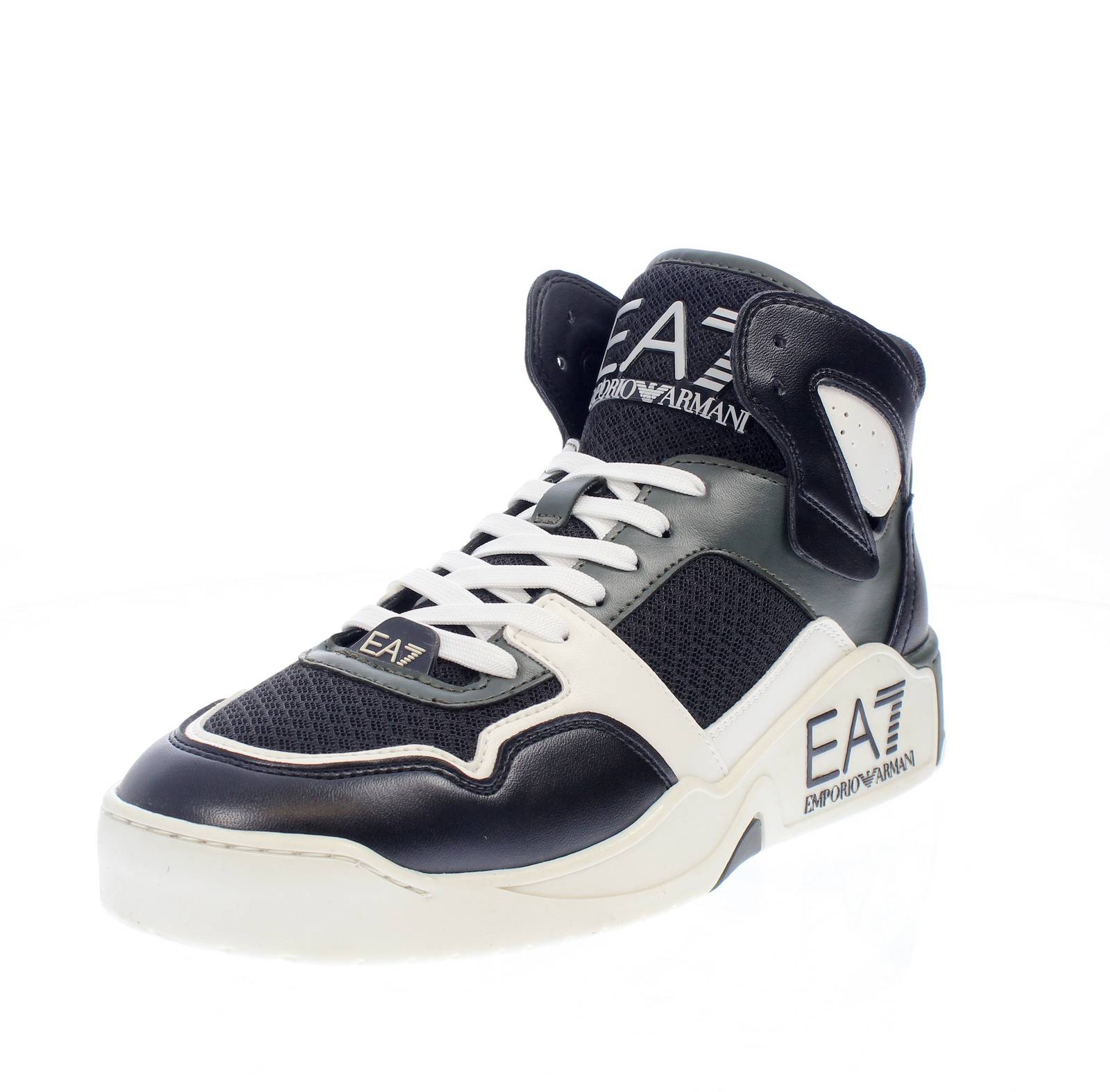 Кроссовки Ea7 Emporio Armani Basket Mid Nero - Повседневные кроссовки Uomo Scarpe 32490₽