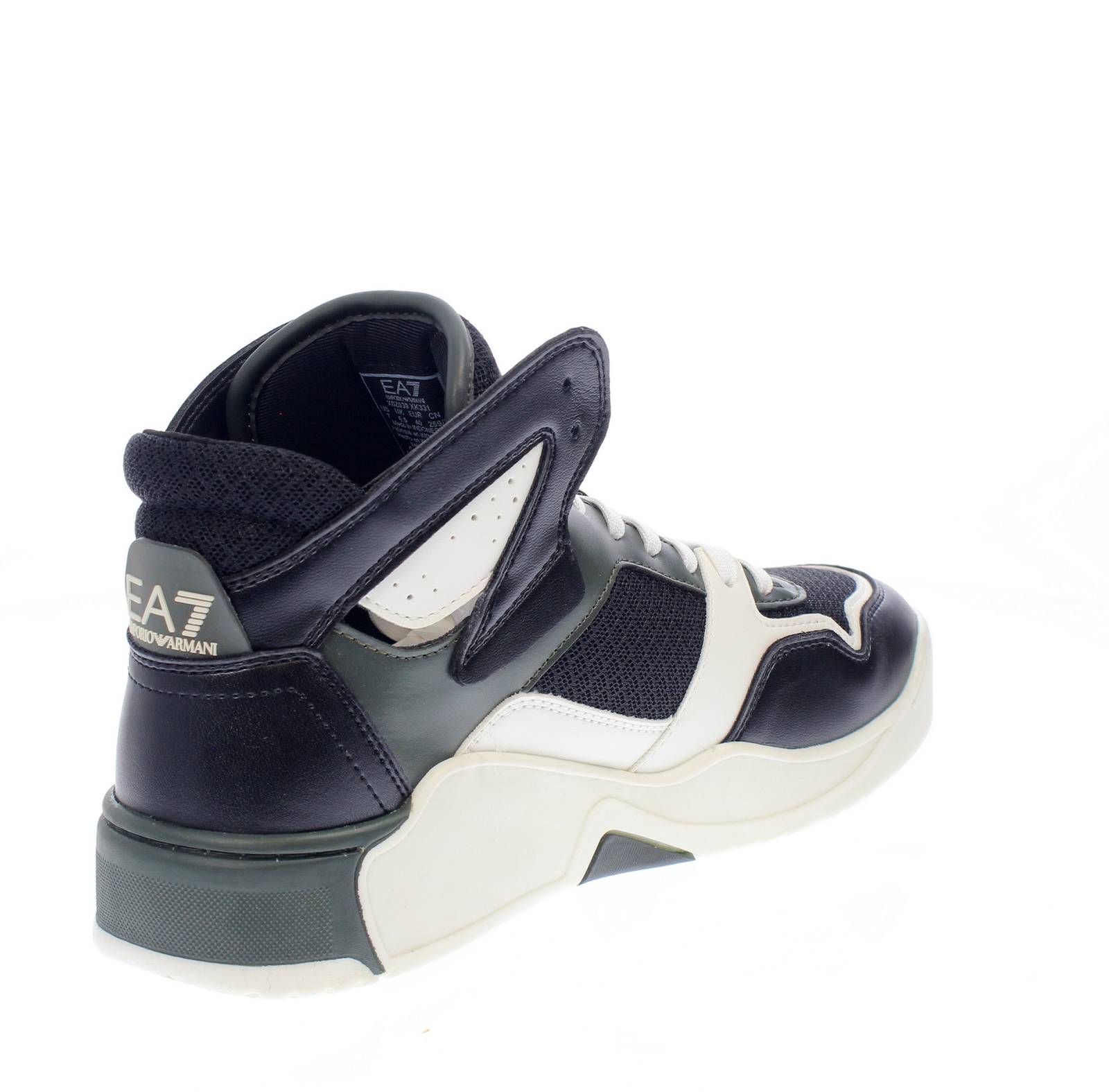 EA7 EMPORIO ARMANI Basket Mid Sneakers Homme noir Photo 4