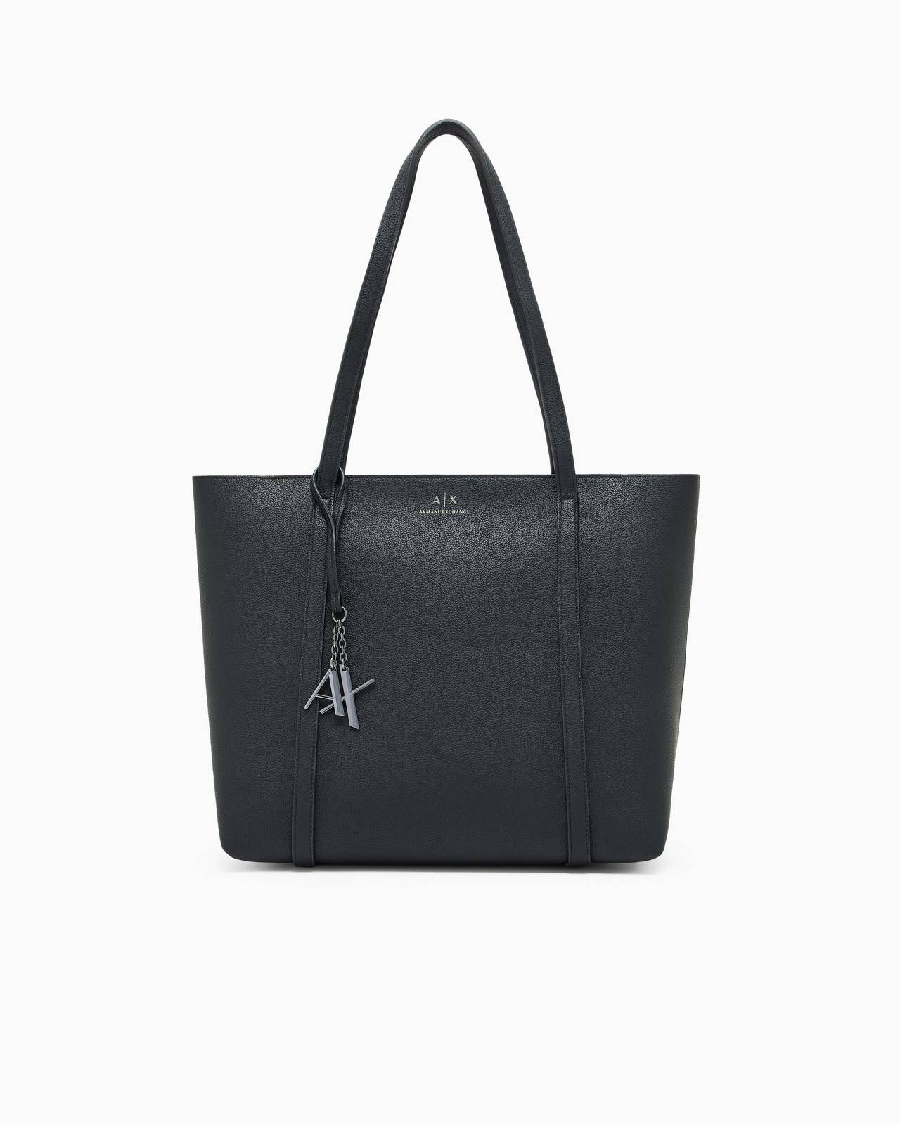 ARMANI EXCHANGE Sac à provisions avec logo Charm Femme noir