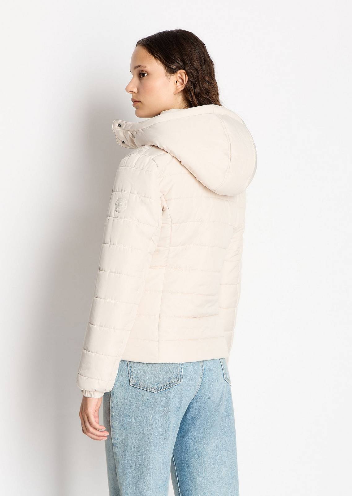 ARMANI EXCHANGE Veste matelassée à capuche Femme blanc Photo 3