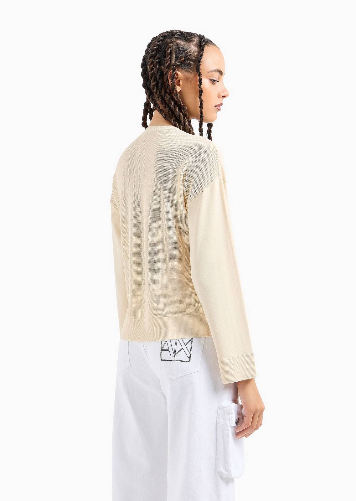 ARMANI EXCHANGE Pull - Pull avec logo Femme multicolor Photo 3