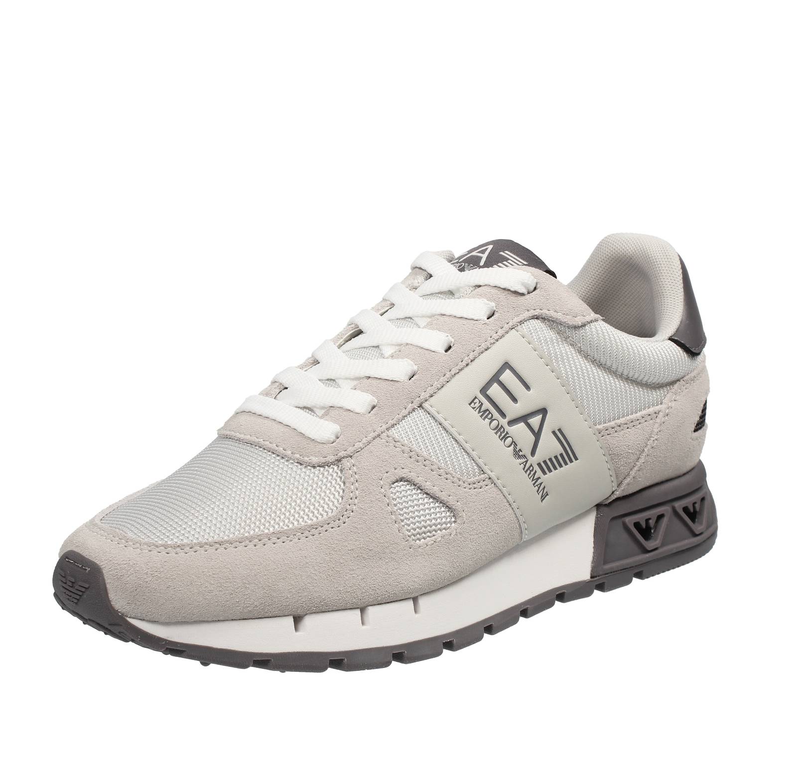 Кроссовки Ea7 от Emporio Armani Schwarz & Weiß Legacy с песочным принтом - Herren Schuhe Turnschuhe