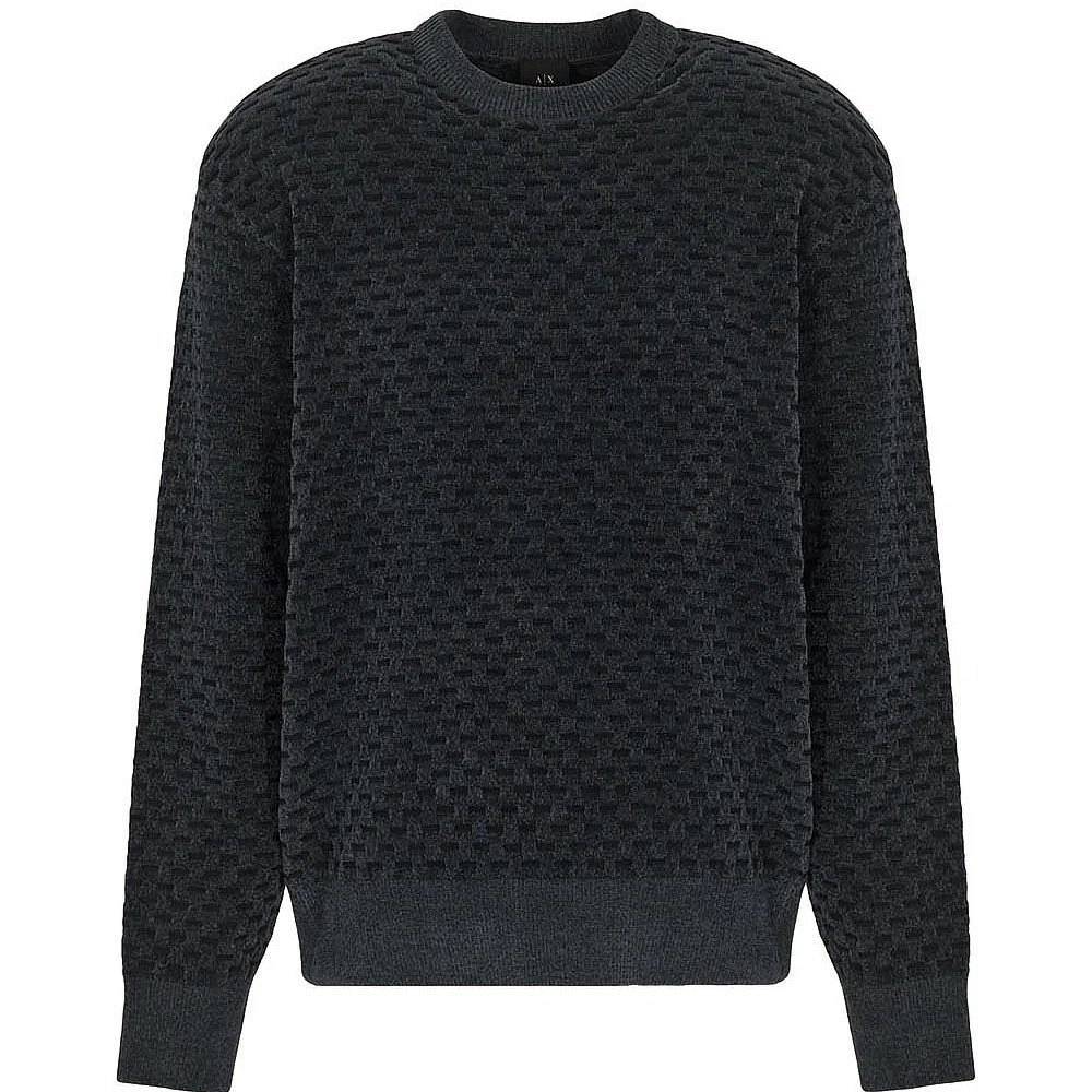 ARMANI EXCHANGE Col rond en jersey Homme bleu