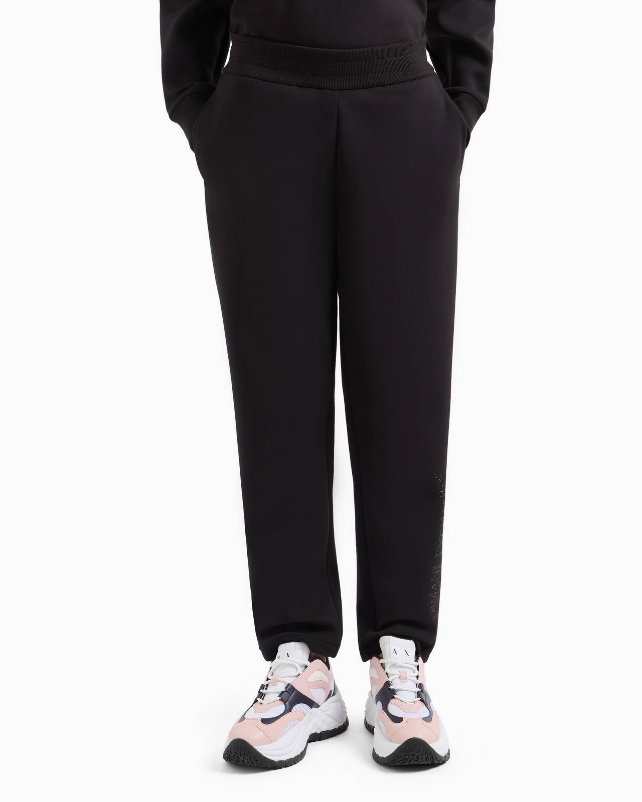 ARMANI EXCHANGE Pantalon de survêtement Femme noir Photo 2