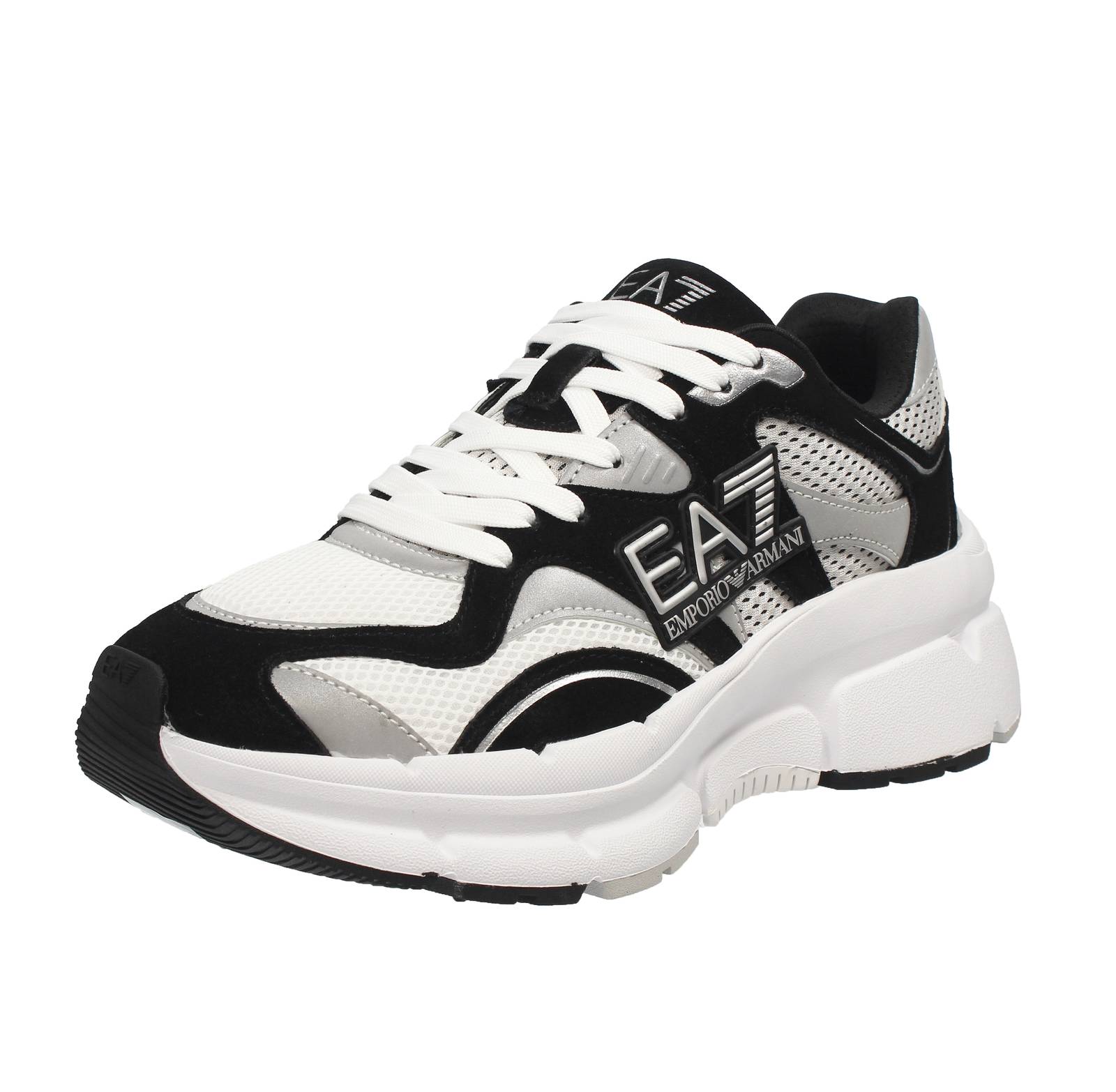 Ea7 Emporio Armani Crave - Кроссовки из замши и сетки Nero - Кроссовки Uomo Scarpe 29190₽