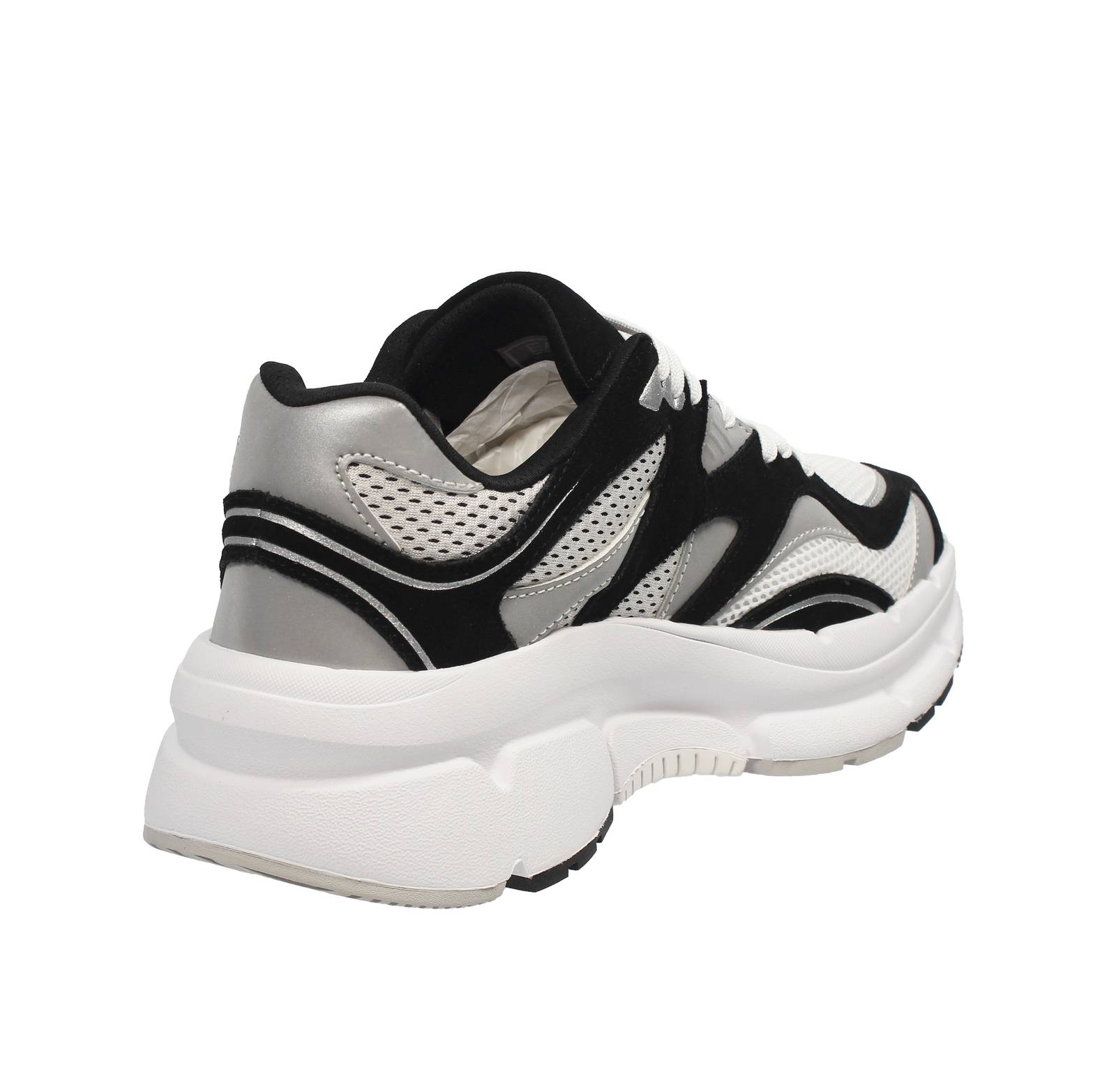 EA7 EMPORIO ARMANI Crave - Sneakers in Suede e mesh Uomo nero Foto 4
