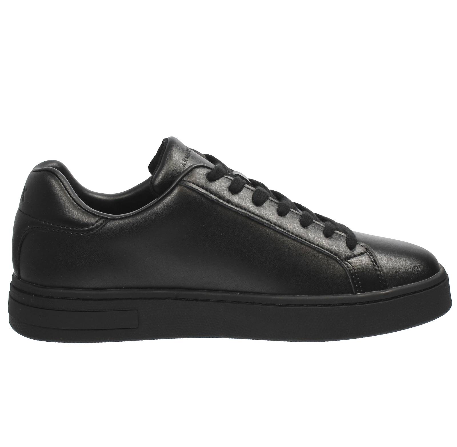 ARMANI EXCHANGE Sneakers basses en cuir Homme noir Photo 2
