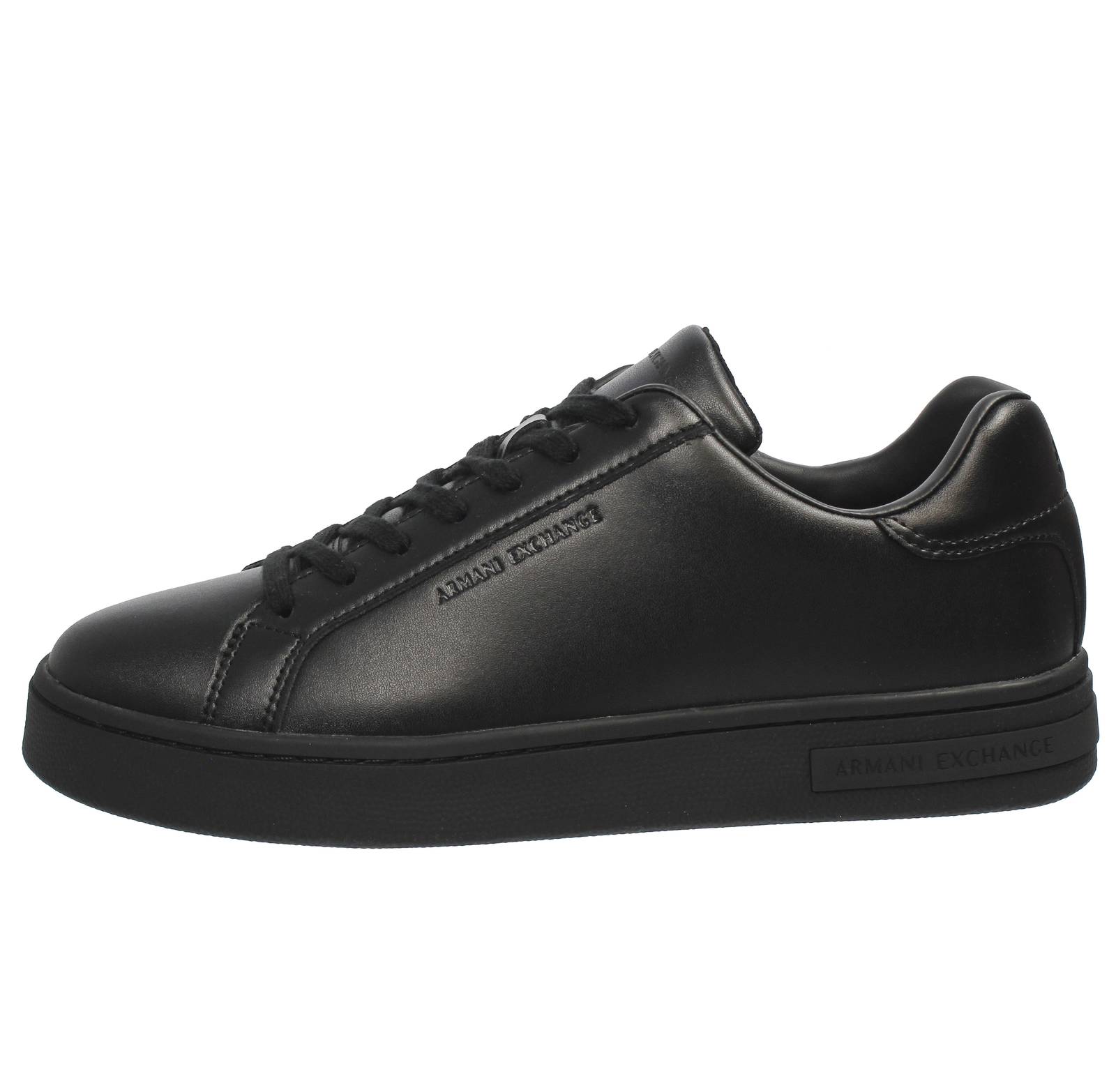 ARMANI EXCHANGE Sneakers basses en cuir Homme noir Photo 3