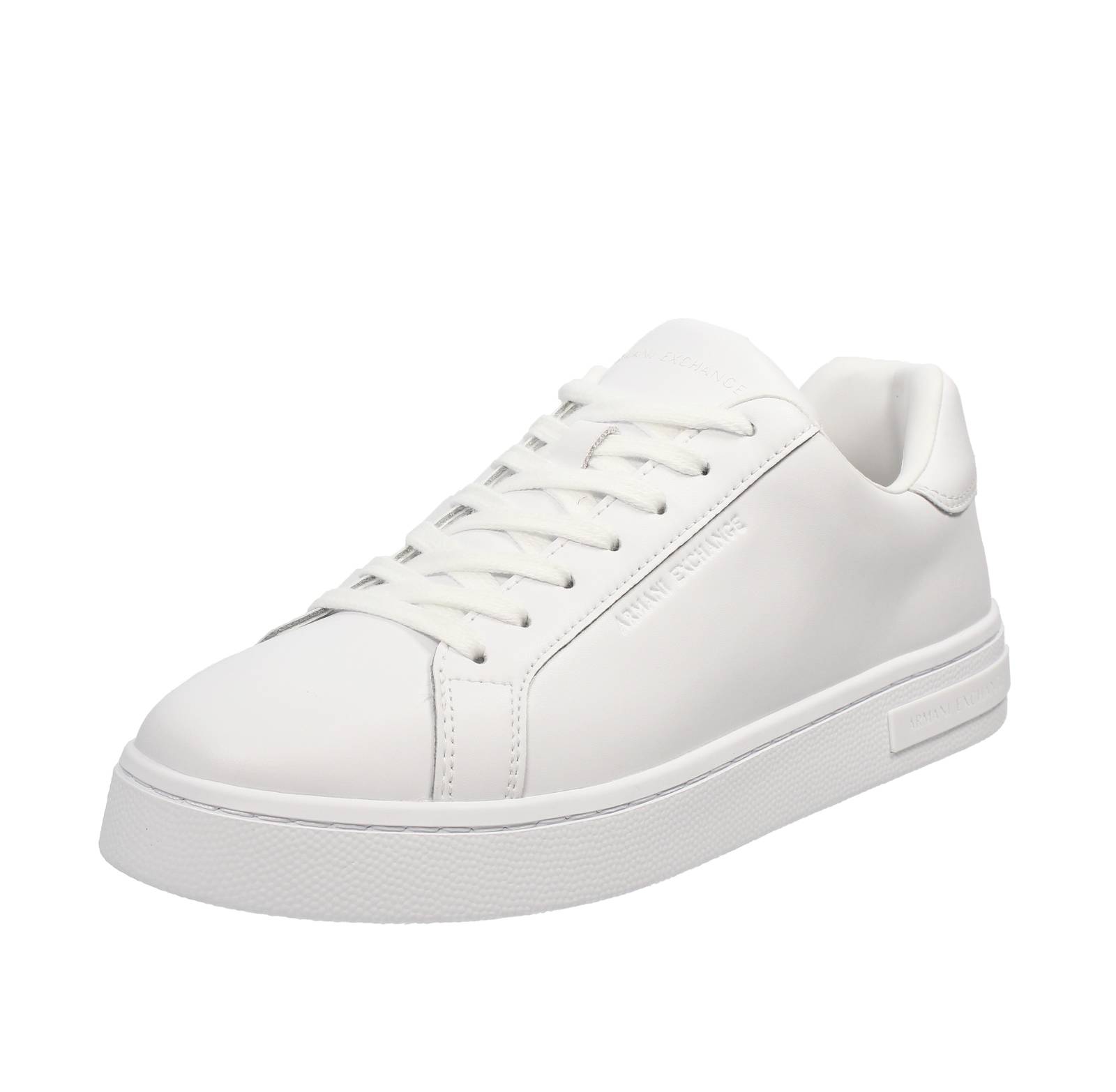 ARMANI EXCHANGE Sneakers basses en cuir Homme blanc