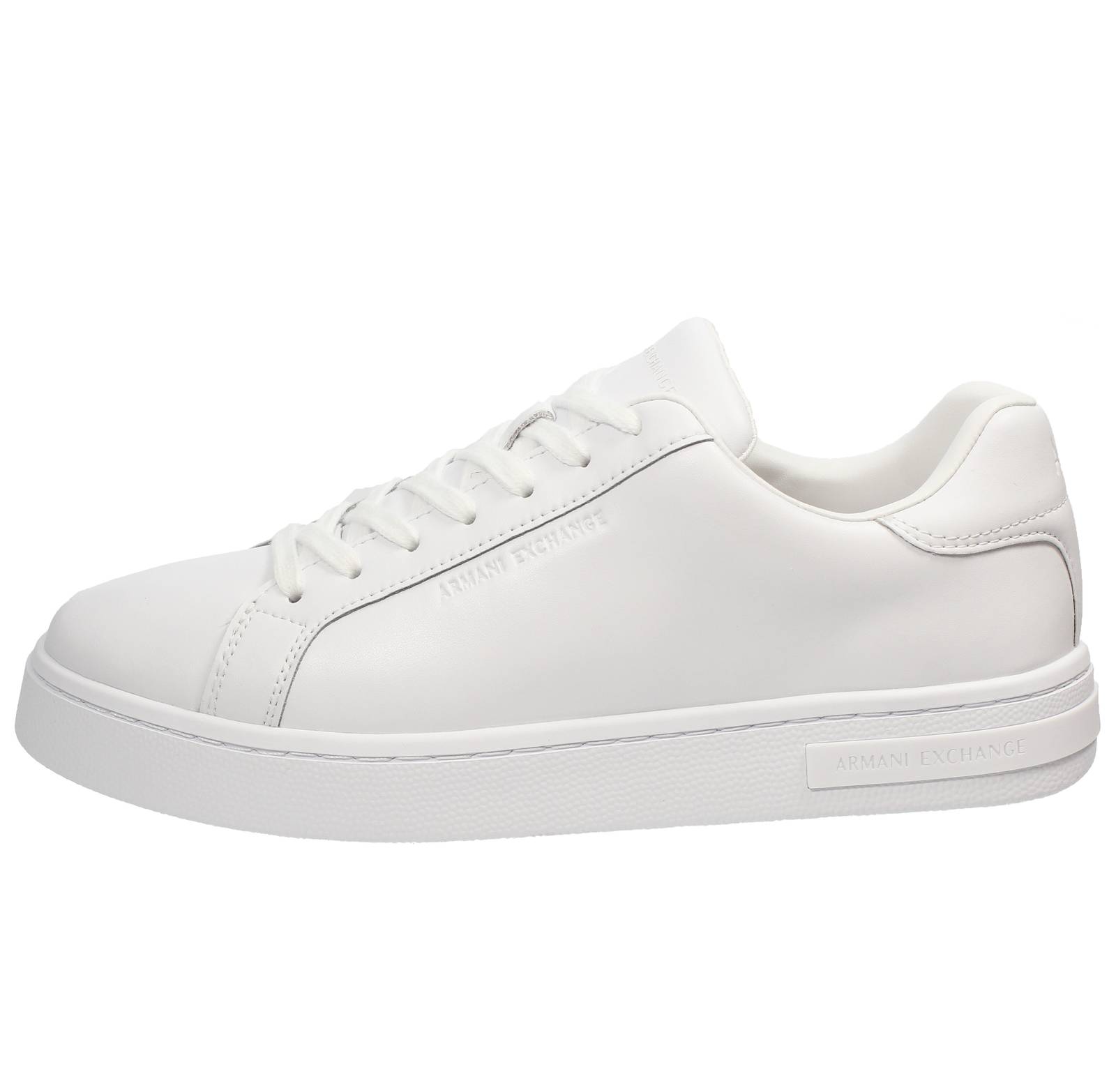 ARMANI EXCHANGE Sneakers basses en cuir Homme blanc Photo 3