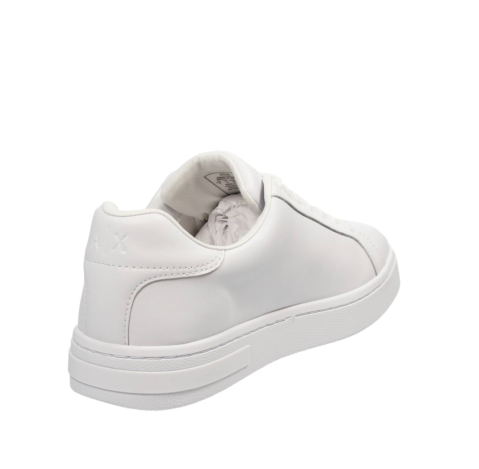 ARMANI EXCHANGE Sneakers basses en cuir Homme blanc Photo 4