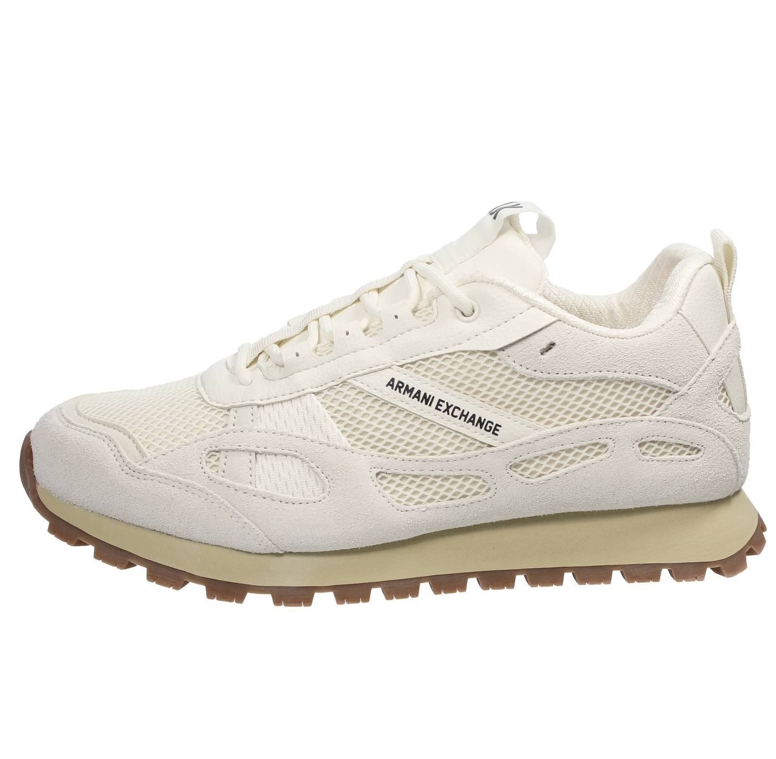 ARMANI EXCHANGE Low Suede Sneakers Man white Photo 3