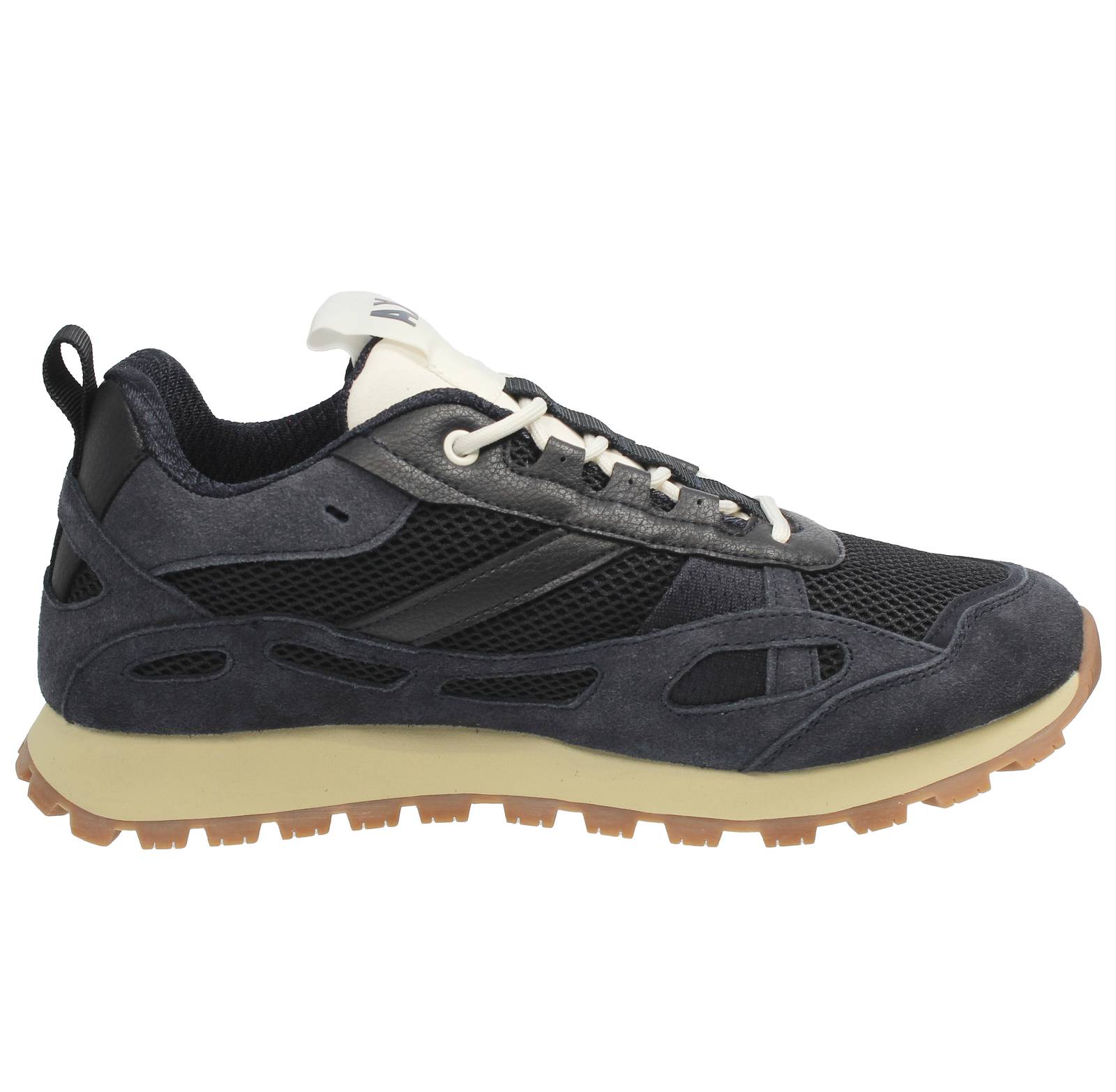 ARMANI EXCHANGE Low Suede Sneakers Man black Photo 2
