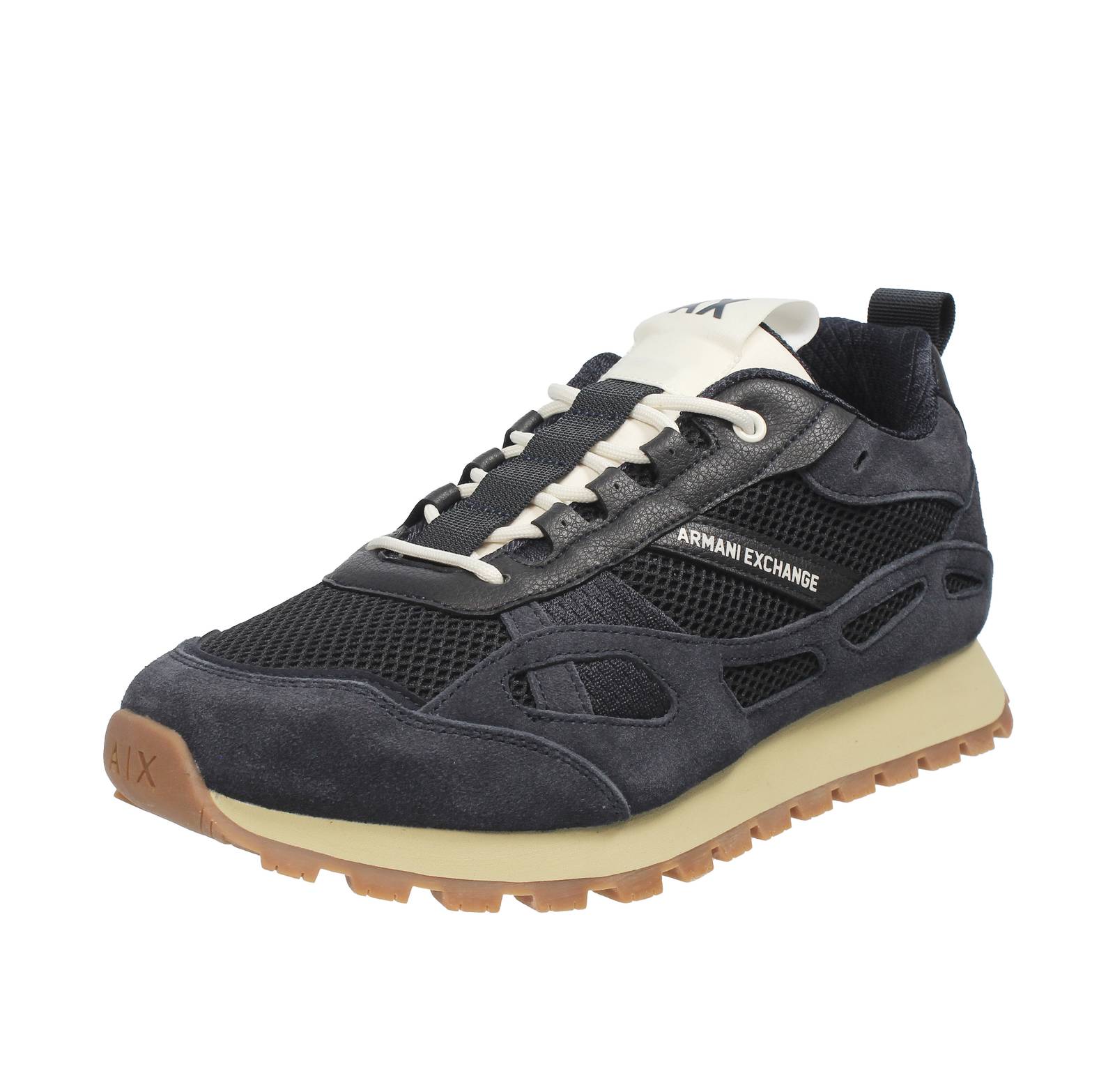 ARMANI EXCHANGE Sneakers basses en daim Homme noir