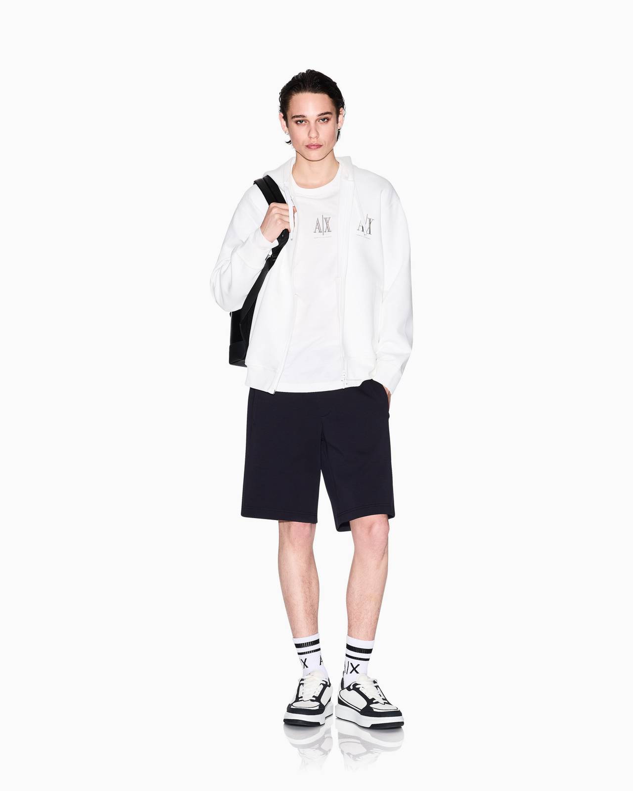 ARMANI EXCHANGE Short en sweat Homme bleu Photo 2