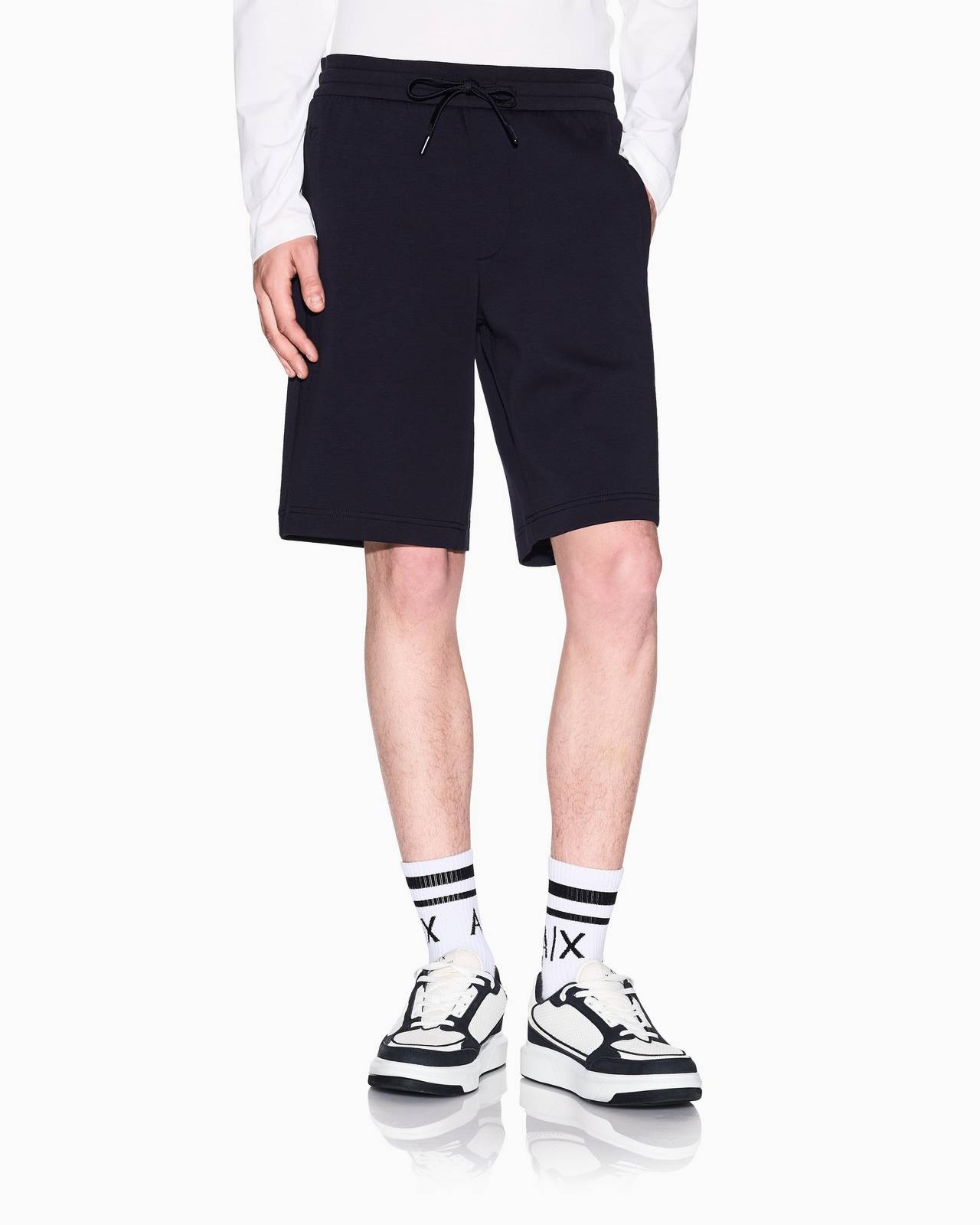 ARMANI EXCHANGE Short en sweat Homme bleu Photo 4