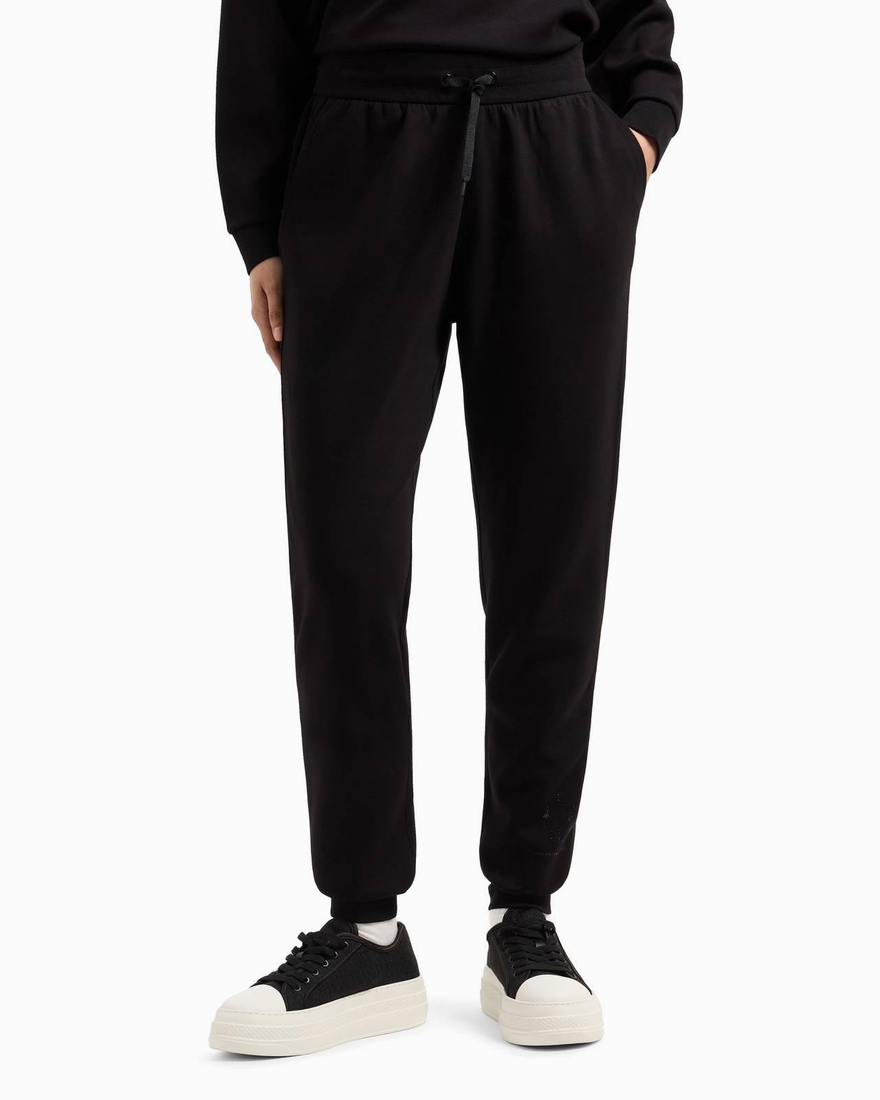 ARMANI EXCHANGE pantalon de survêtement Femme noir Photo 3