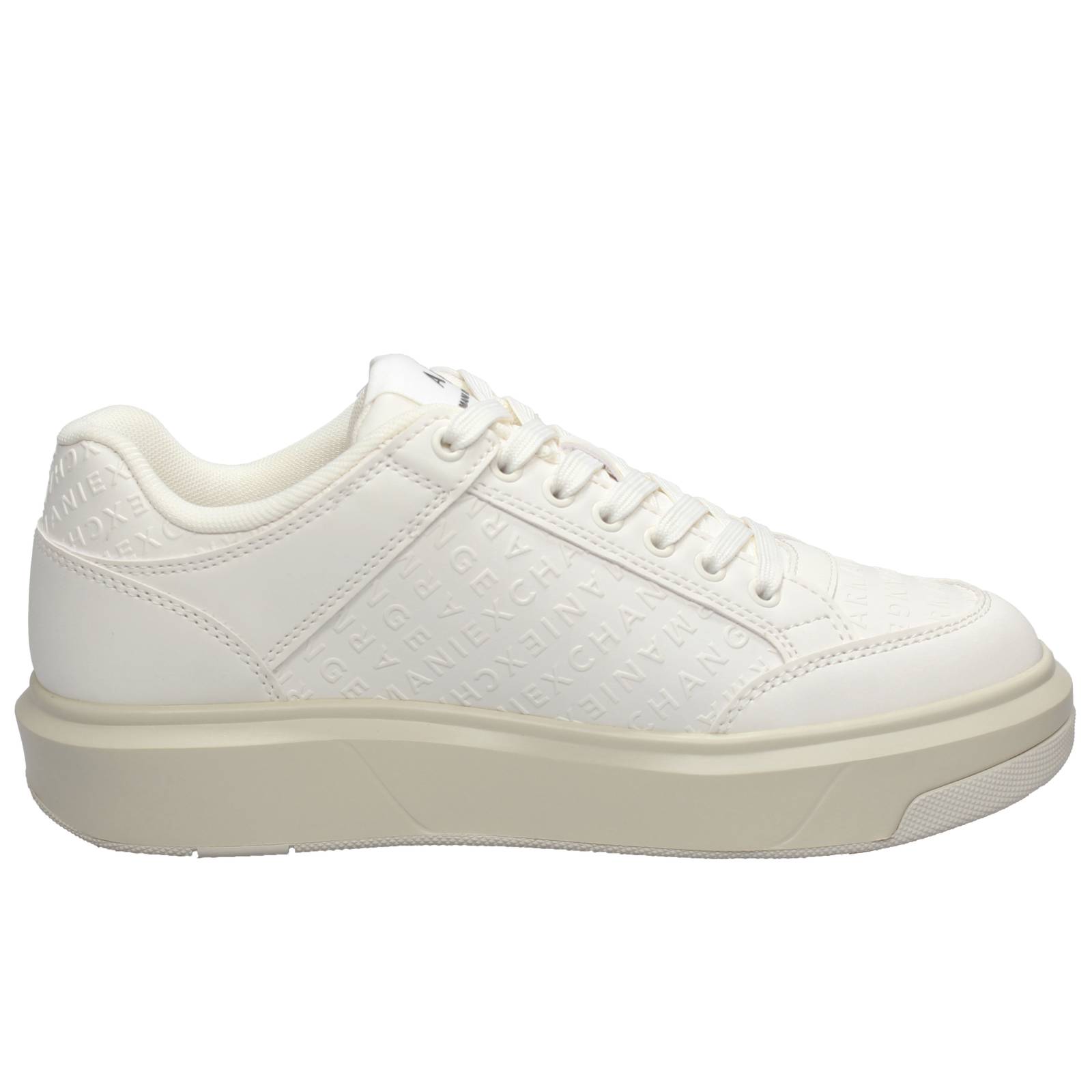 ARMANI EXCHANGE Oversize-Sneakers aus Leder Herren weiß Foto 2