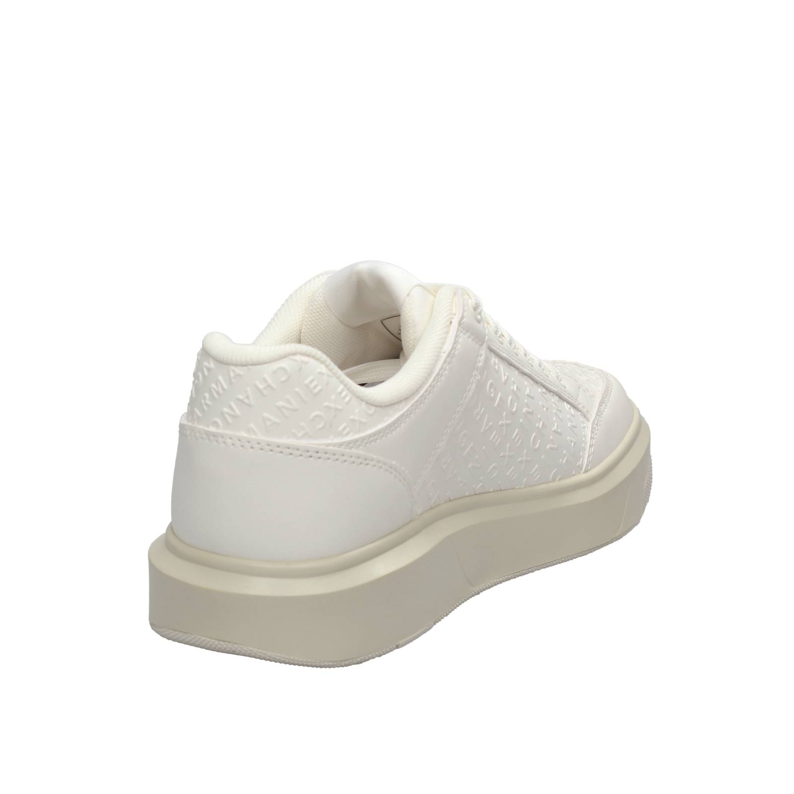 ARMANI EXCHANGE Oversize-Sneakers aus Leder Herren weiß Foto 4