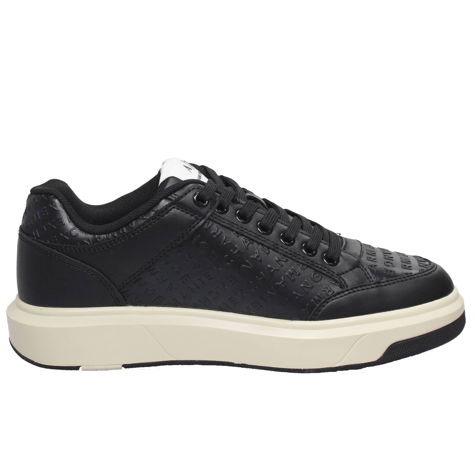 ARMANI EXCHANGE Oversize-Sneakers aus Leder Herren schwarz Foto 2