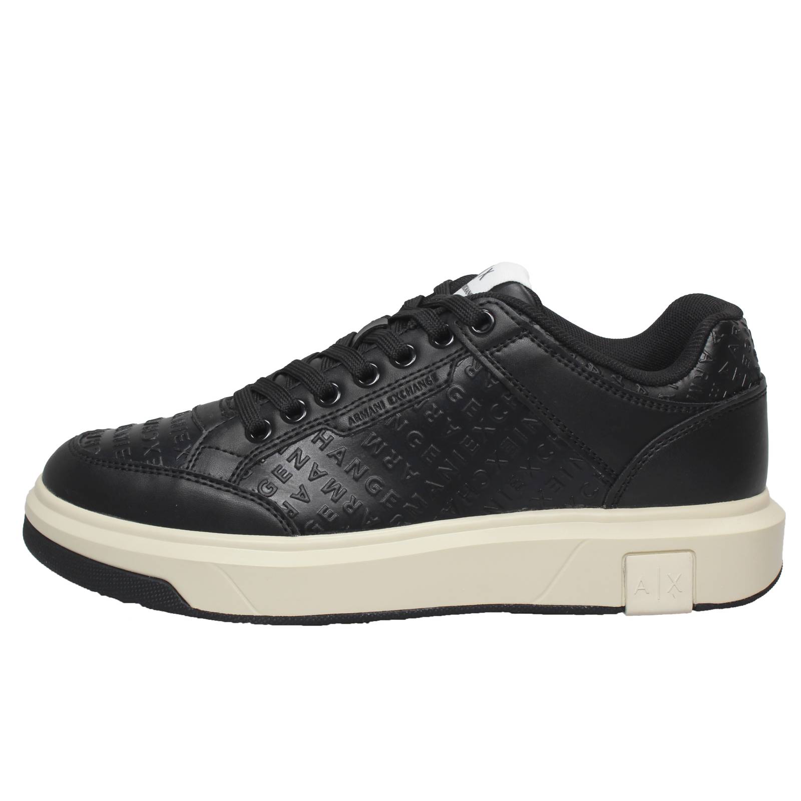 ARMANI EXCHANGE Oversize-Sneakers aus Leder Herren schwarz Foto 3