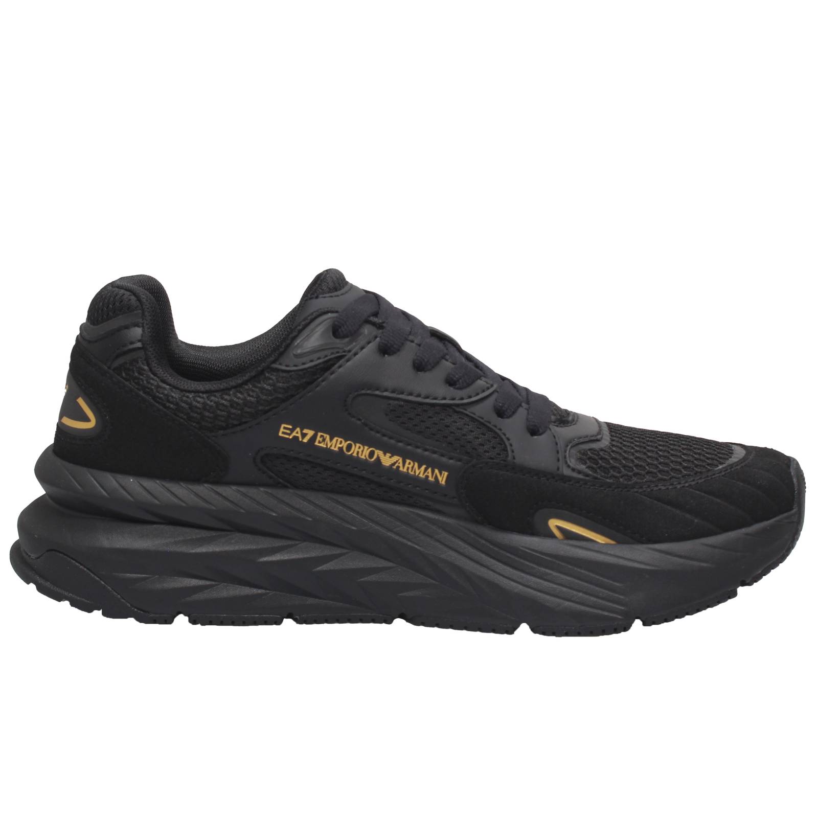 EA7 EMPORIO ARMANI Crusher Sonic - Sneakers con suola rialzata Uomo nero Foto 2