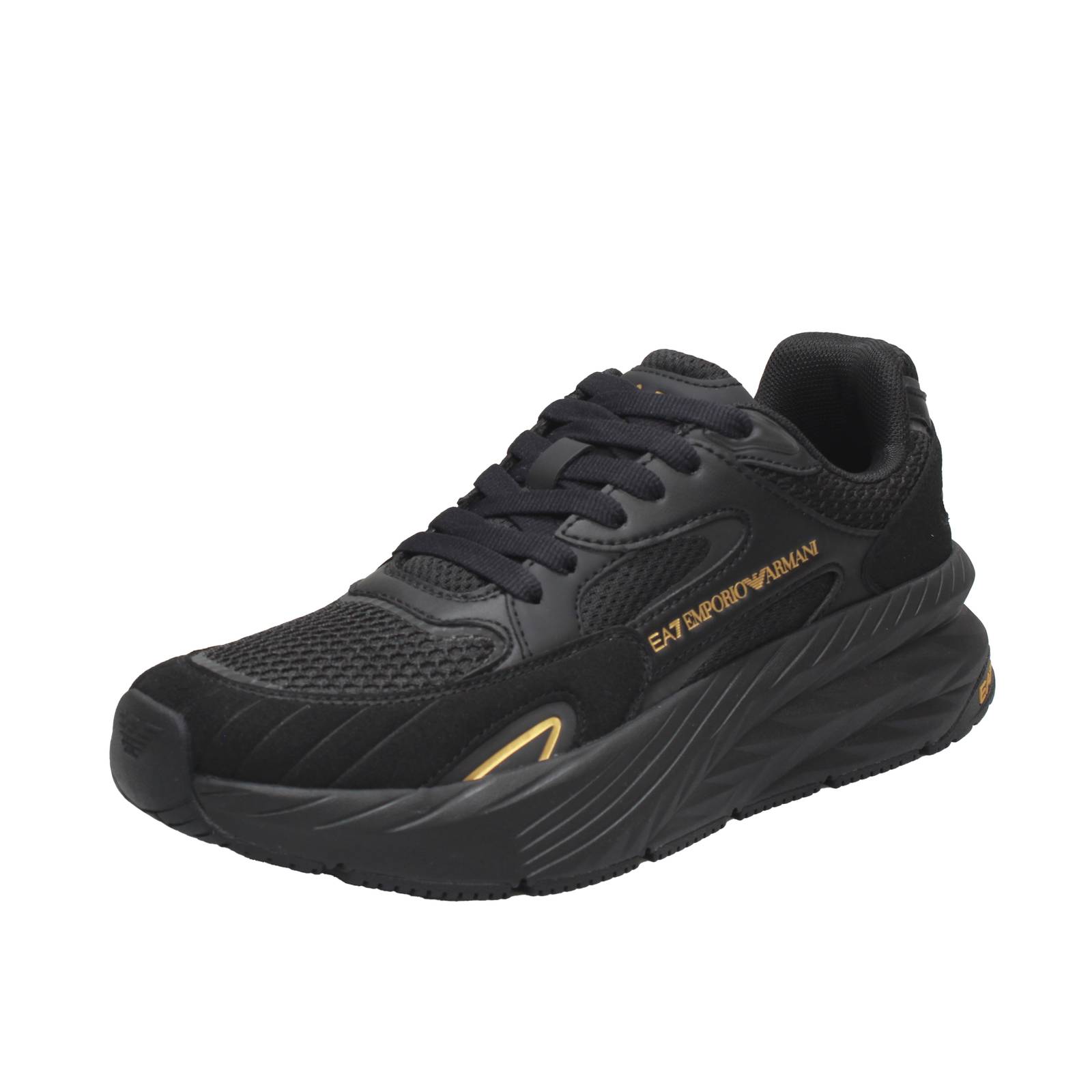 EA7 EMPORIO ARMANI Crusher Sonic - Sneakers à semelle surélevée Homme noir
